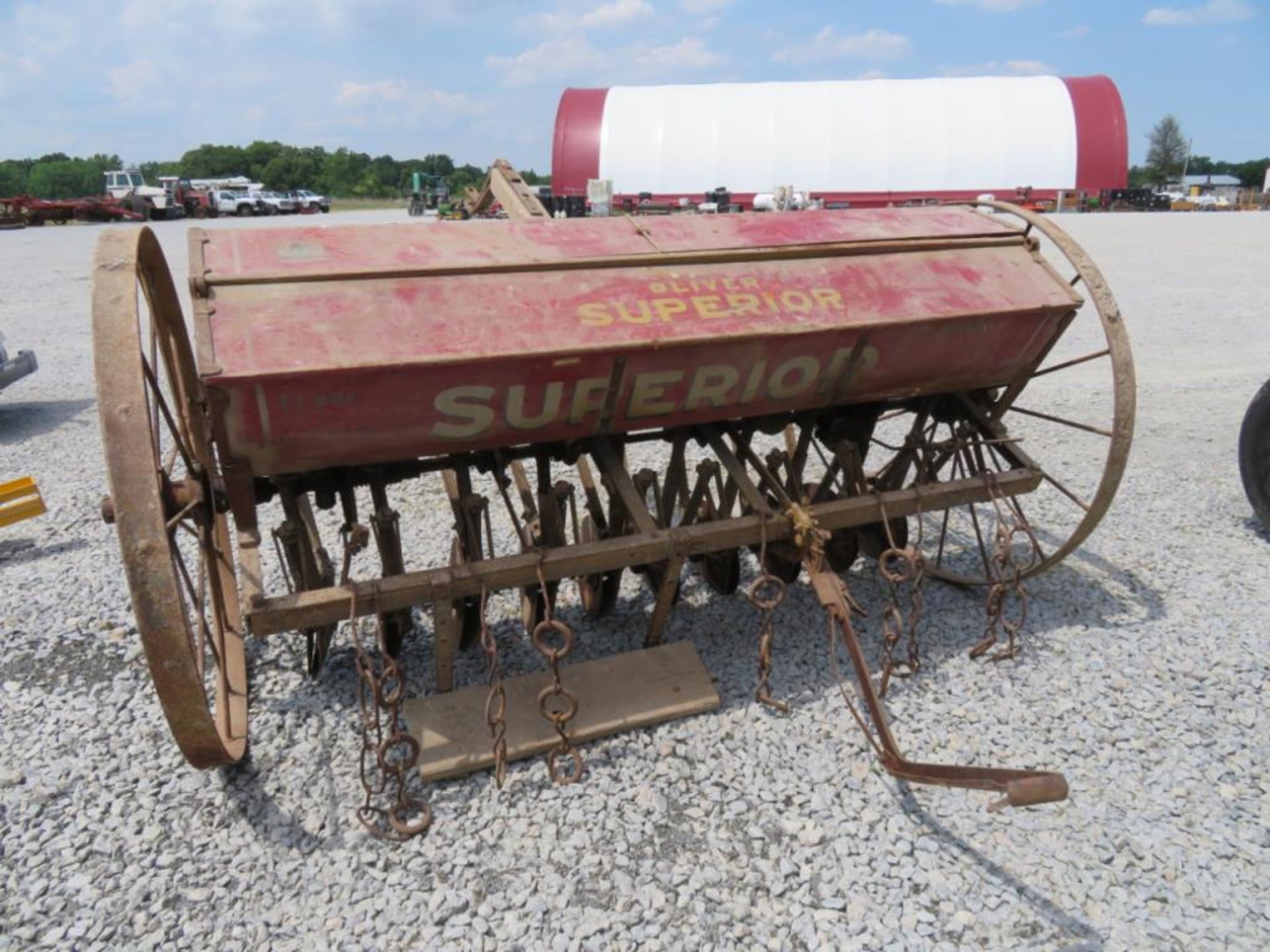 Oliver Grain Drill antique - Image 11 of 18