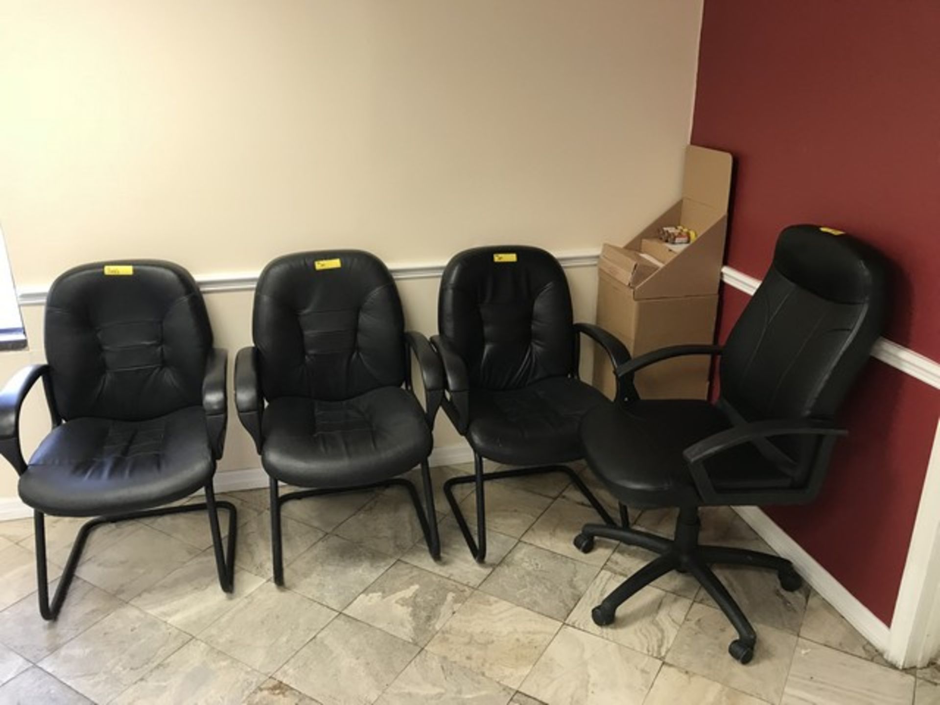 ASSORTED CHAIRS - 3- CLIENT / 1- OFFICE