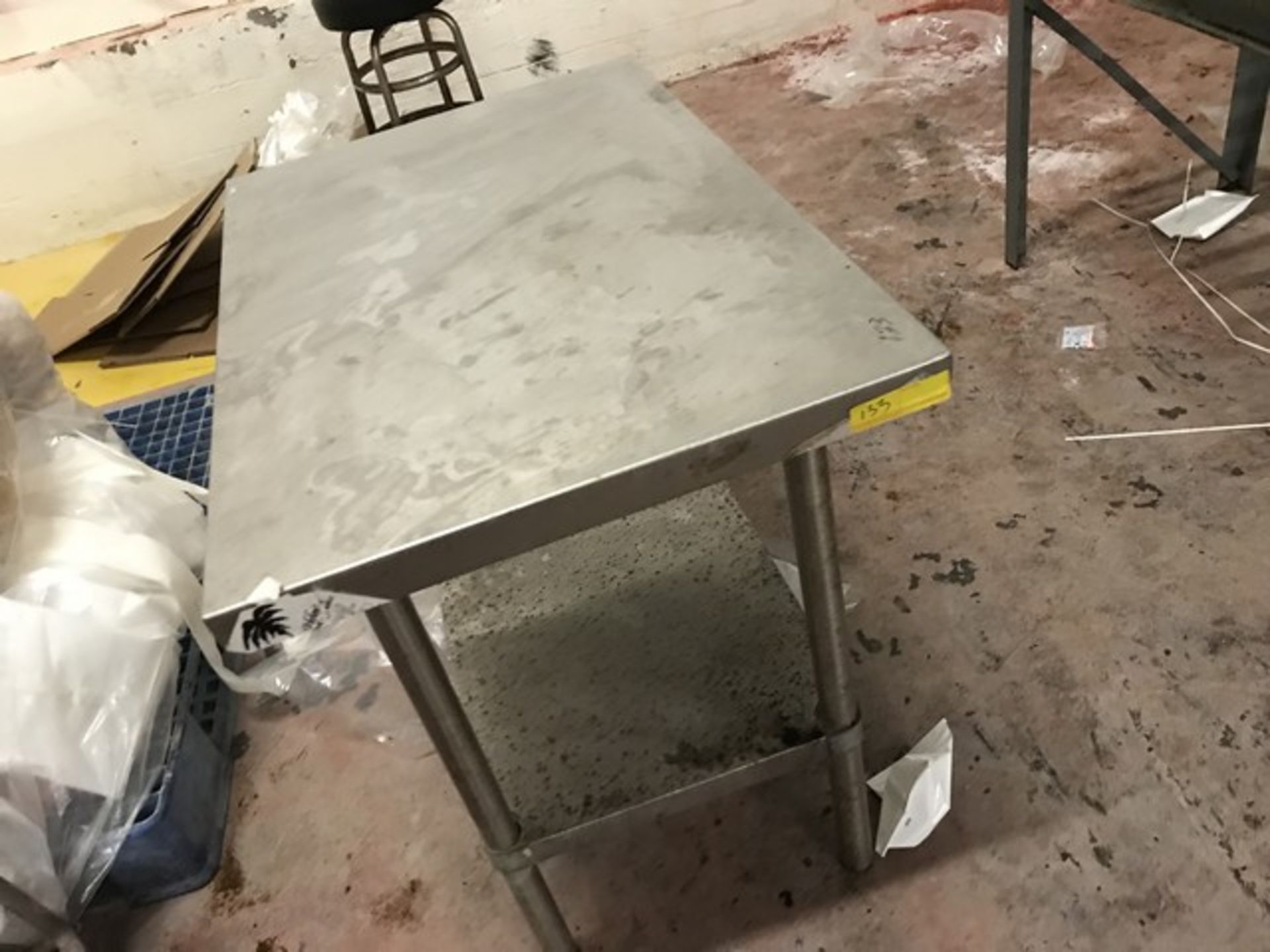 STAINLESS STEEL TABLE - APPROXIMATELY 3'