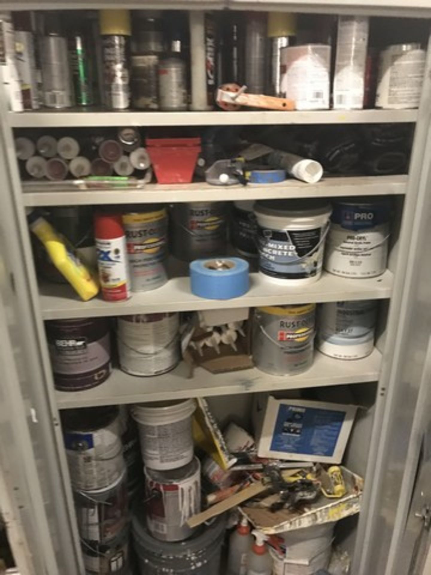CONTENTS OF CAGE - CABINET, SUPPLIES, ETC - Image 2 of 2