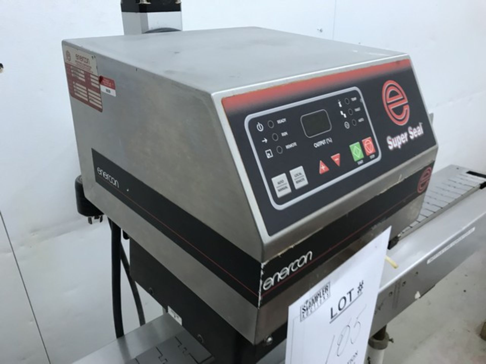 ENERCON SUPER SEAL 75 LM5022-212 INDUCTION SEALER WITH BOTTLE LINE CONVEYOR - Image 2 of 4