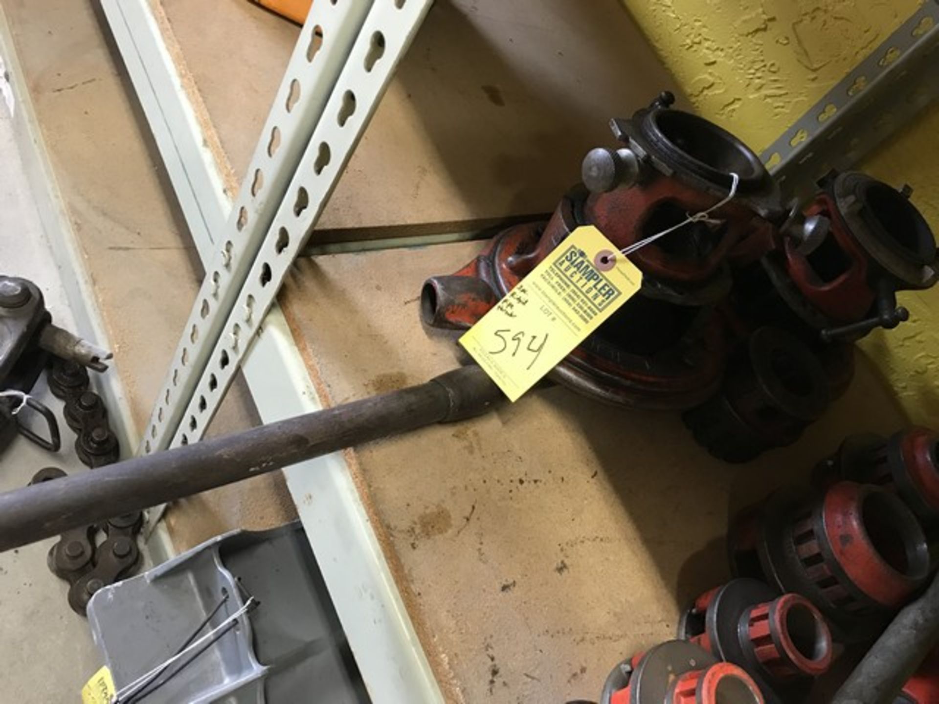 RIDGID PIPE THREADER DIES, HANDLES, ETC