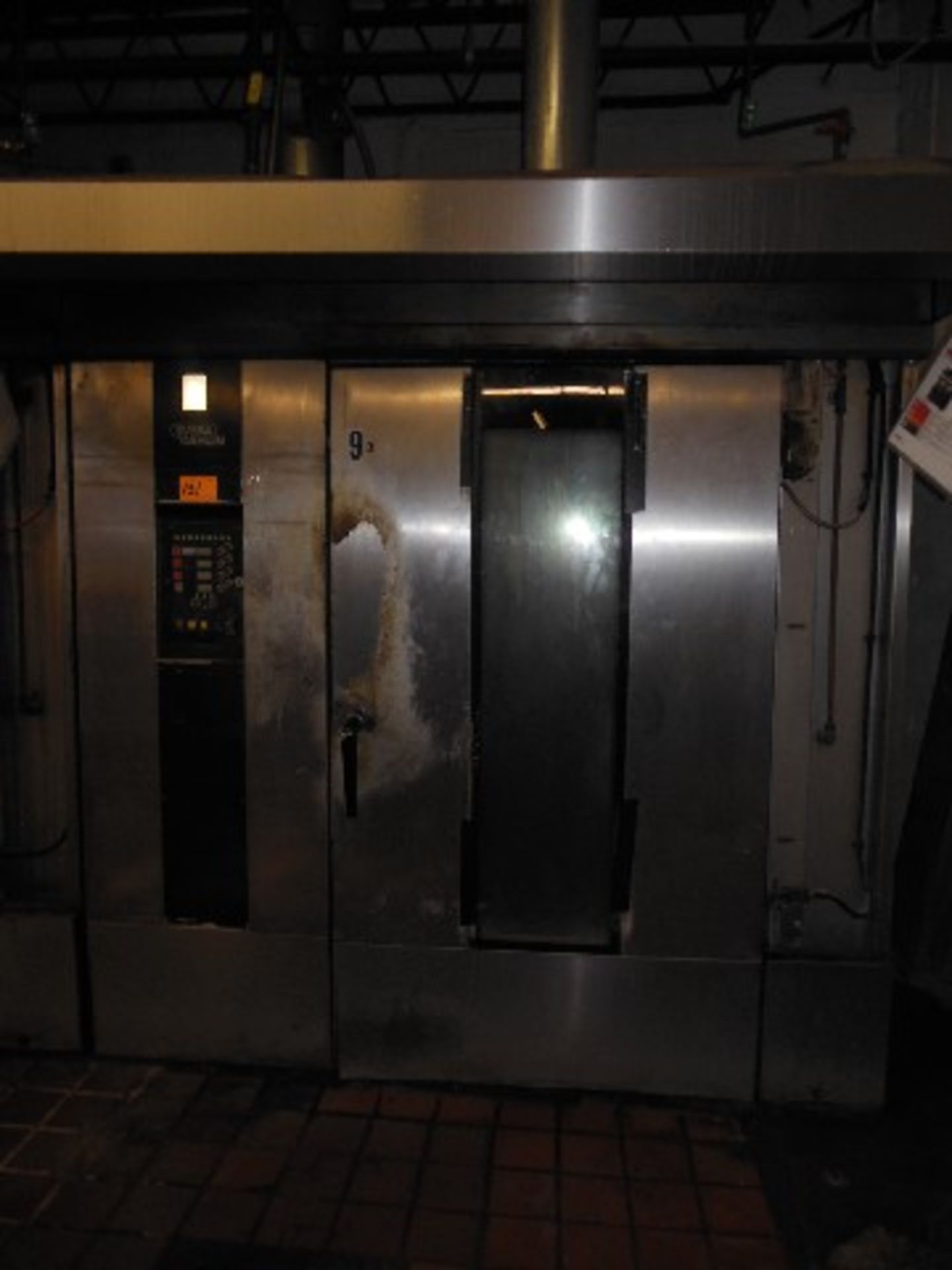 SVEBA DAHLIN SINGLE RACK OVEN, S/S CLAD, DIGITAL CONTROLS W/ STEEL VENT & DUCT (SPECIAL REMOVAL)