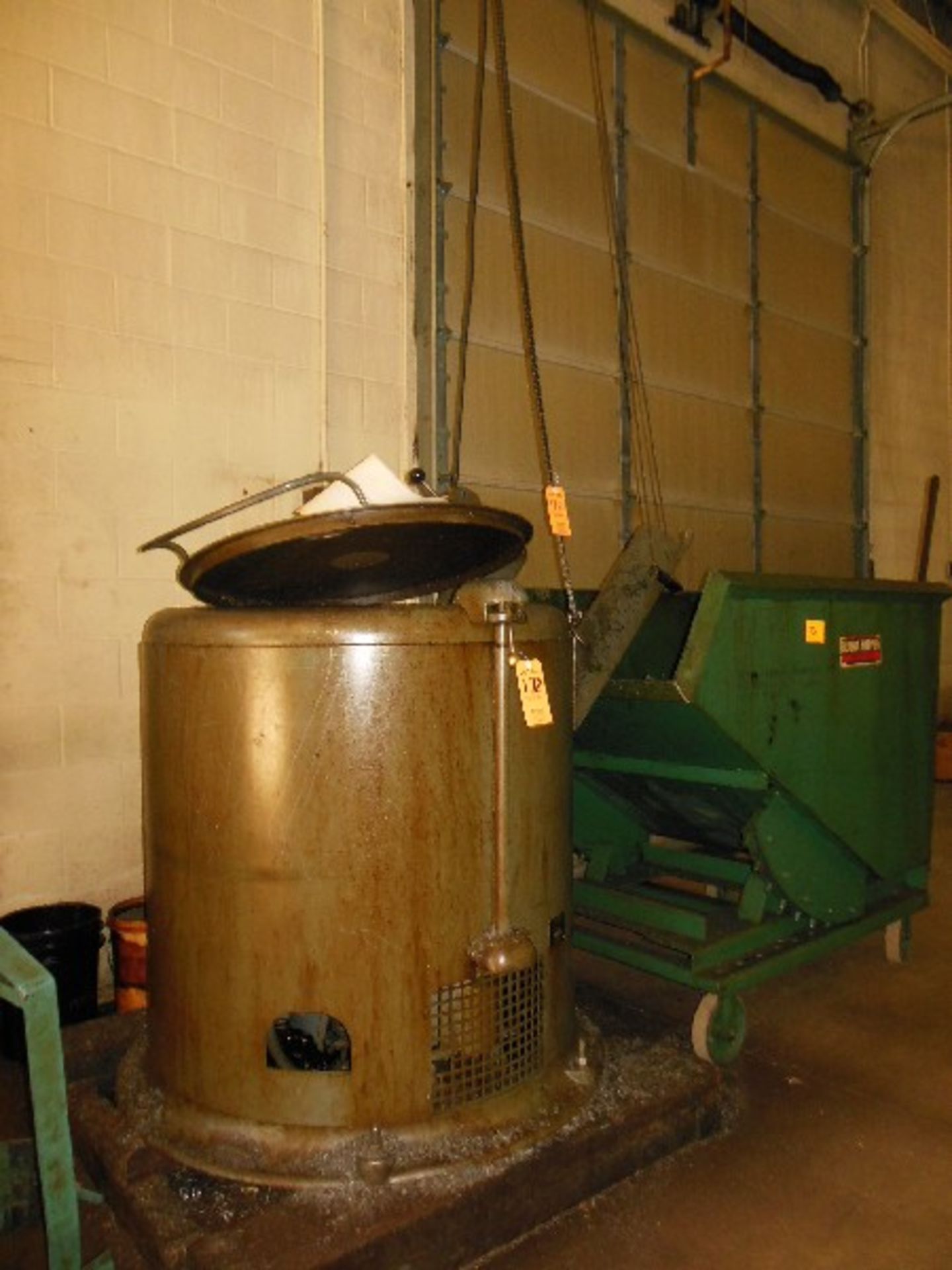 BARRETT 30" CENTRIFUGE, S/N1100289-E WITH HOIST & BASKET