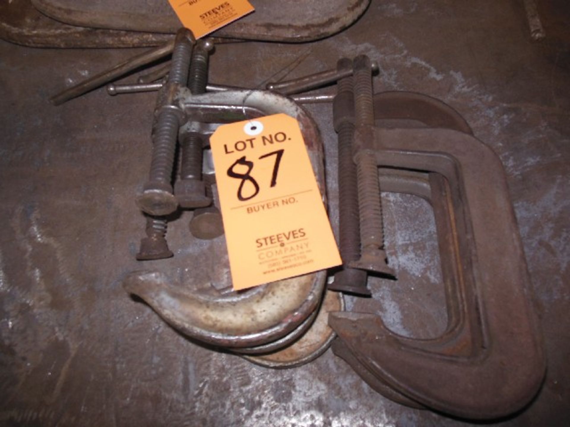 LOT: (7) 5" C CLAMPS