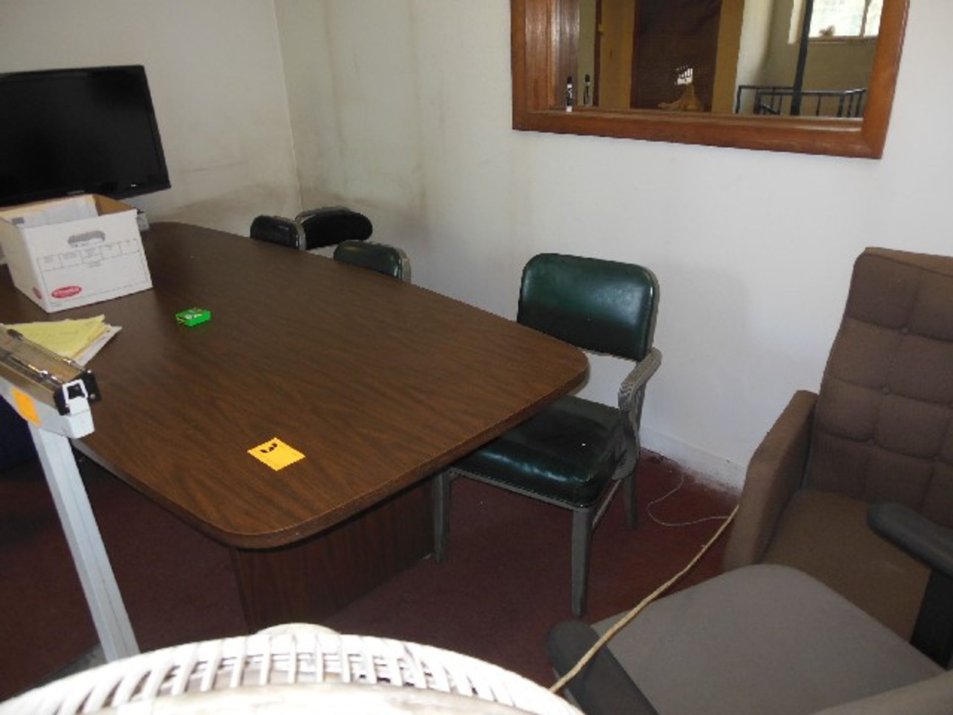 LOT: CONFERENCE TABLE & MISC. CHAIRS