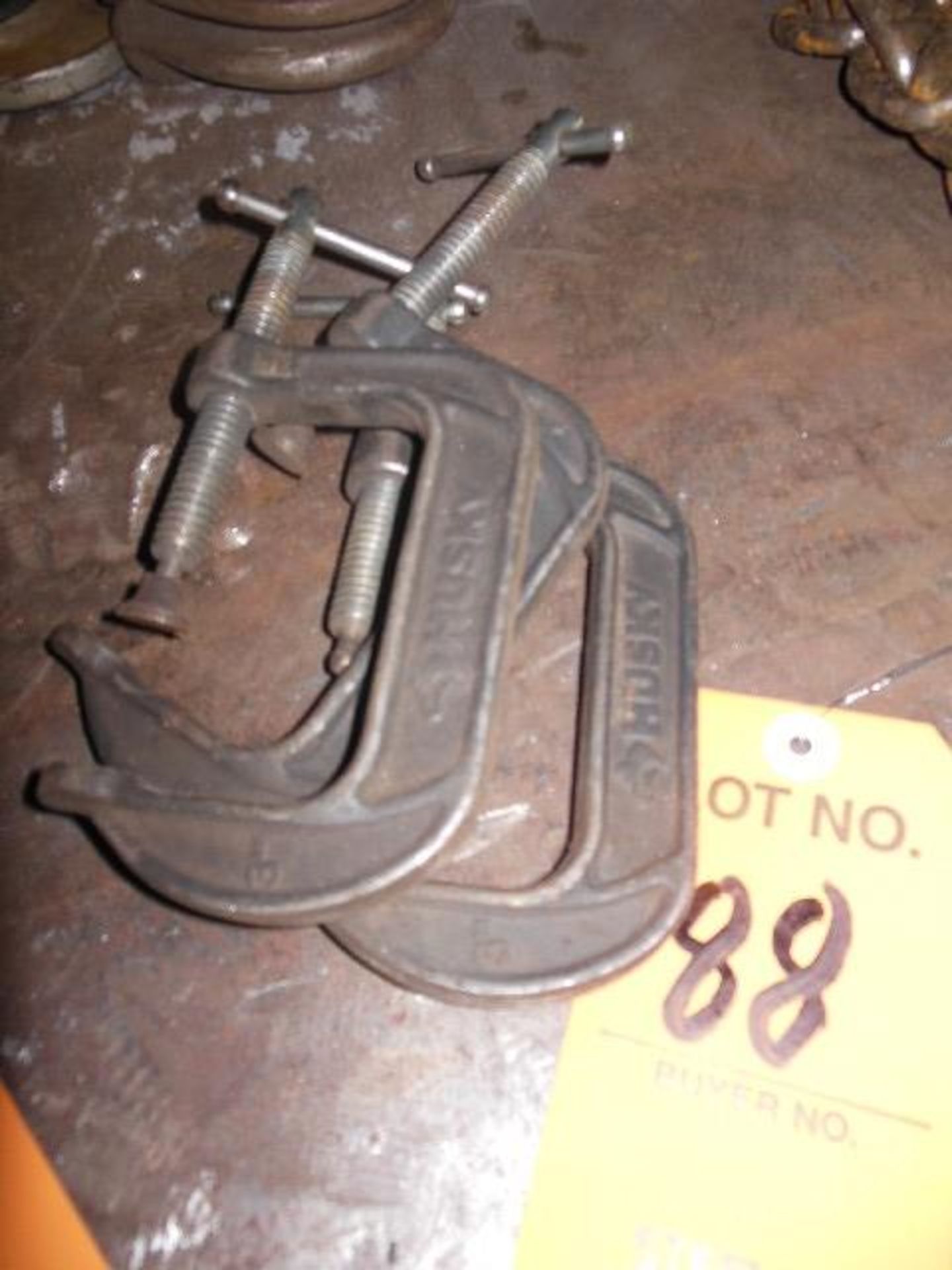 LOT: (3) 3" C-CLAMPS