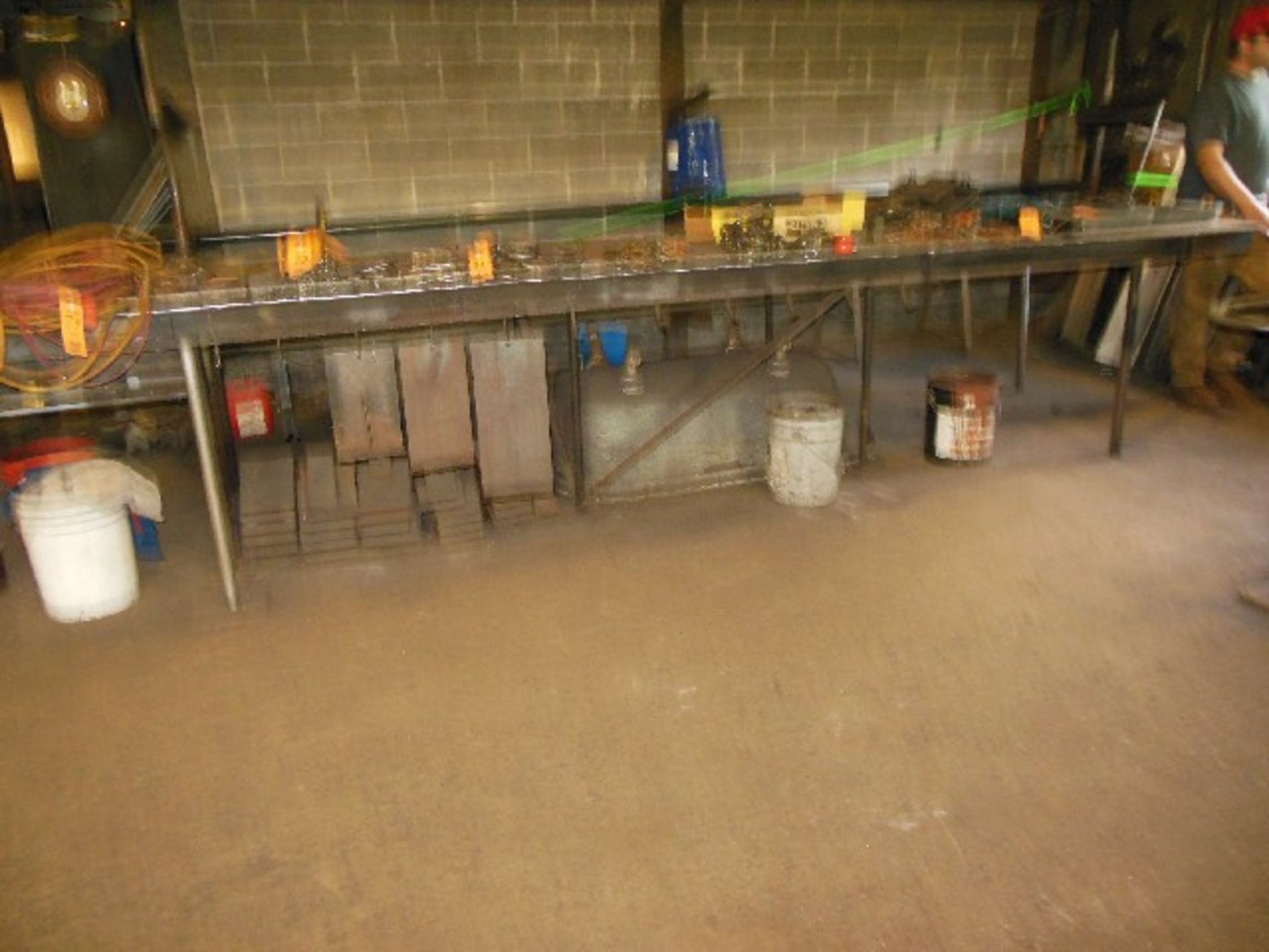 50" X 281" WELDING TABLE