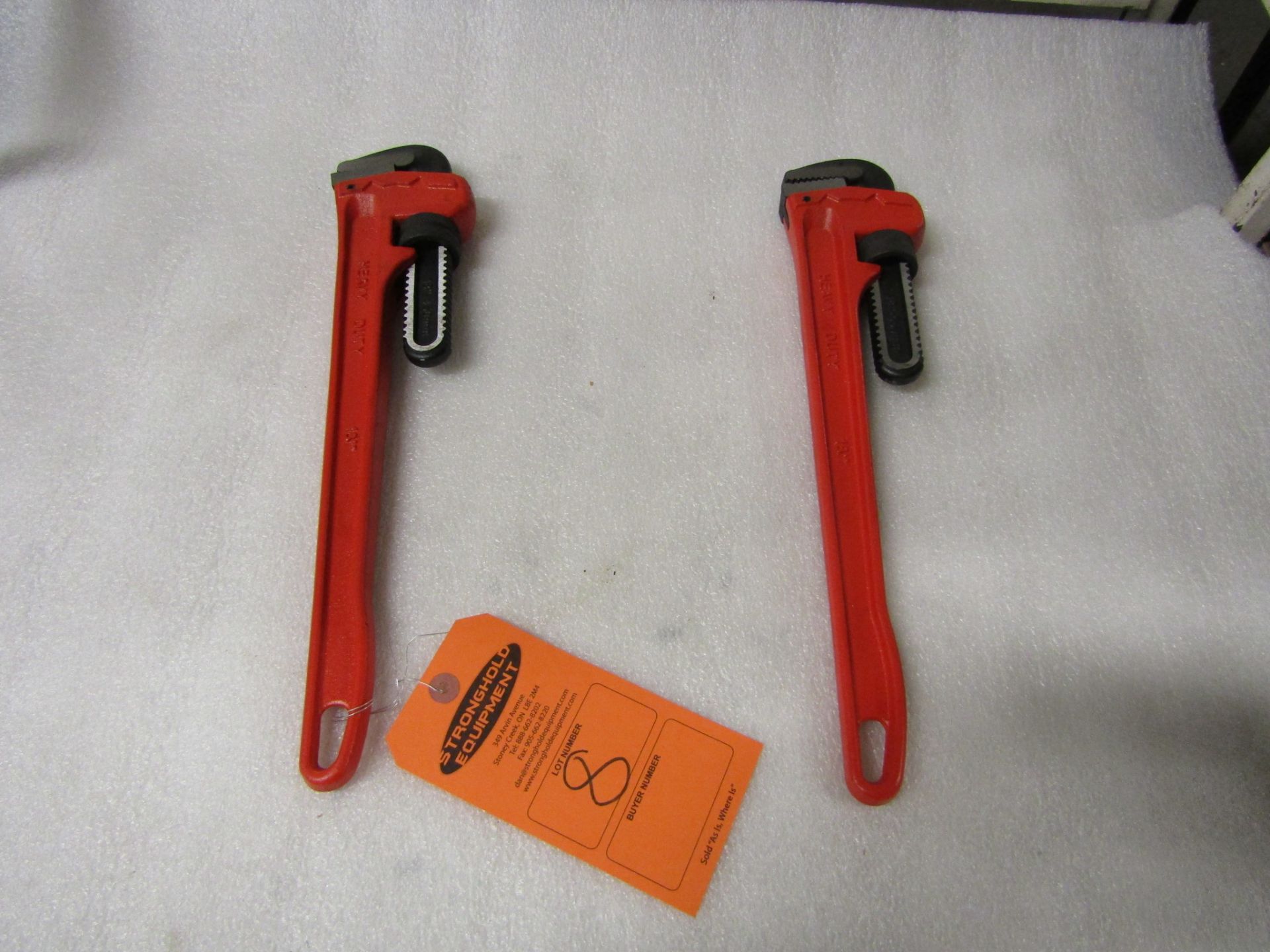 Lot of 2 Pipe Wrenches - brand new