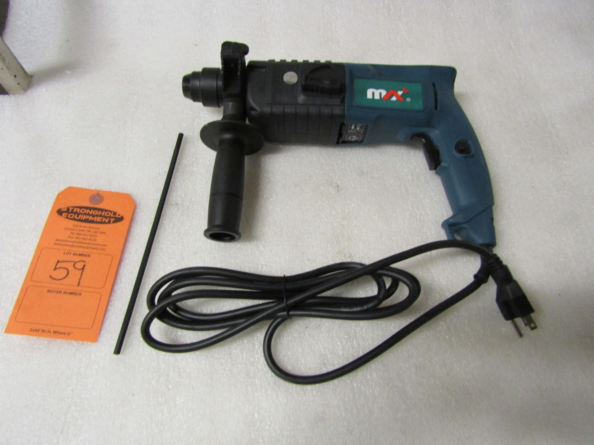 BRAND NEW Max Electric Rotary Hammer unit with 20mm / 3/4" chuck - Image 2 of 2