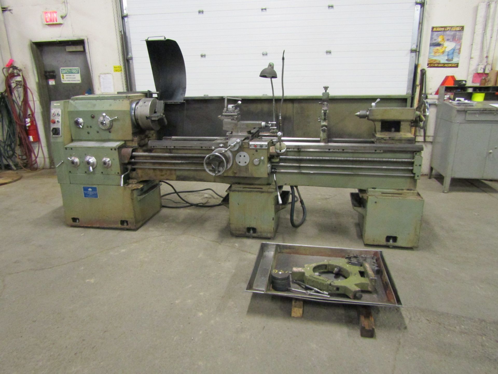 Darbert Engine Lathe with 20" Swing with and 80" Between centres complete with 12" 3-jaw chuck, 2