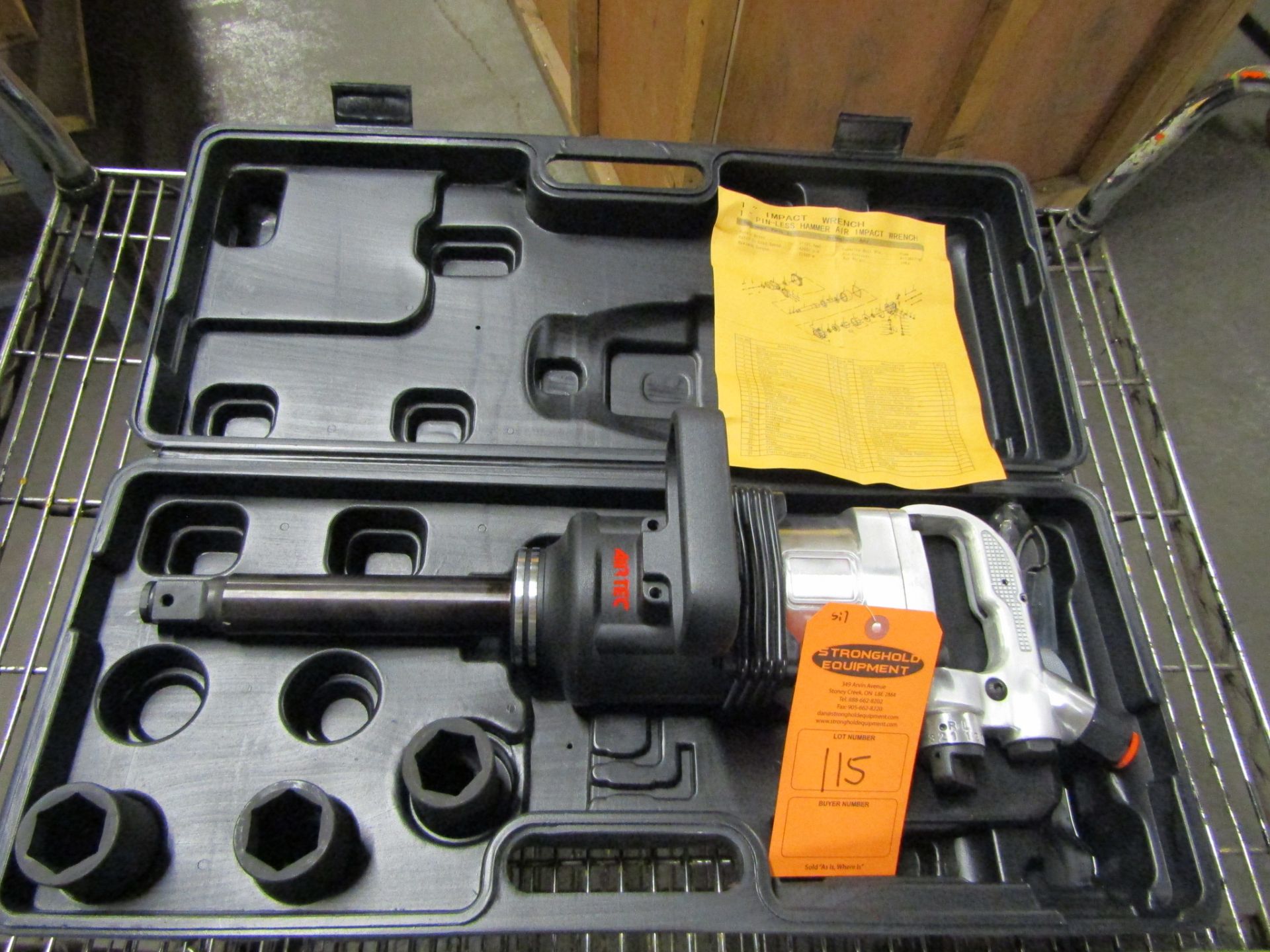 Airtec Extended Reach 1" Drive Air Impact Wrench - MINT UNUSED impact gun complete with sockets in - Image 2 of 2