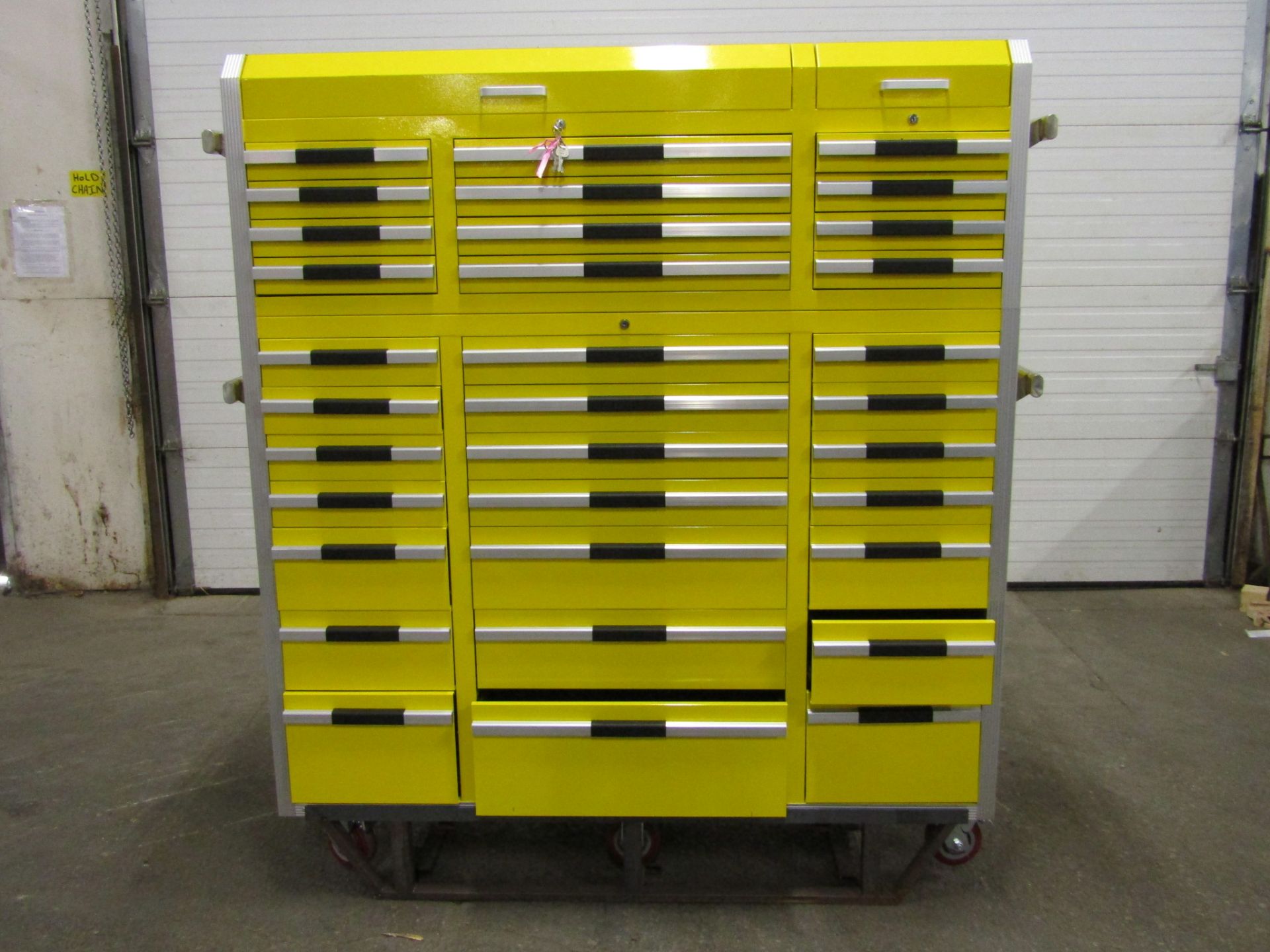 Lista Style Smooth Rolling Mechanic Cabinet with 33 Drawers - complete with lock & keys with 2 X