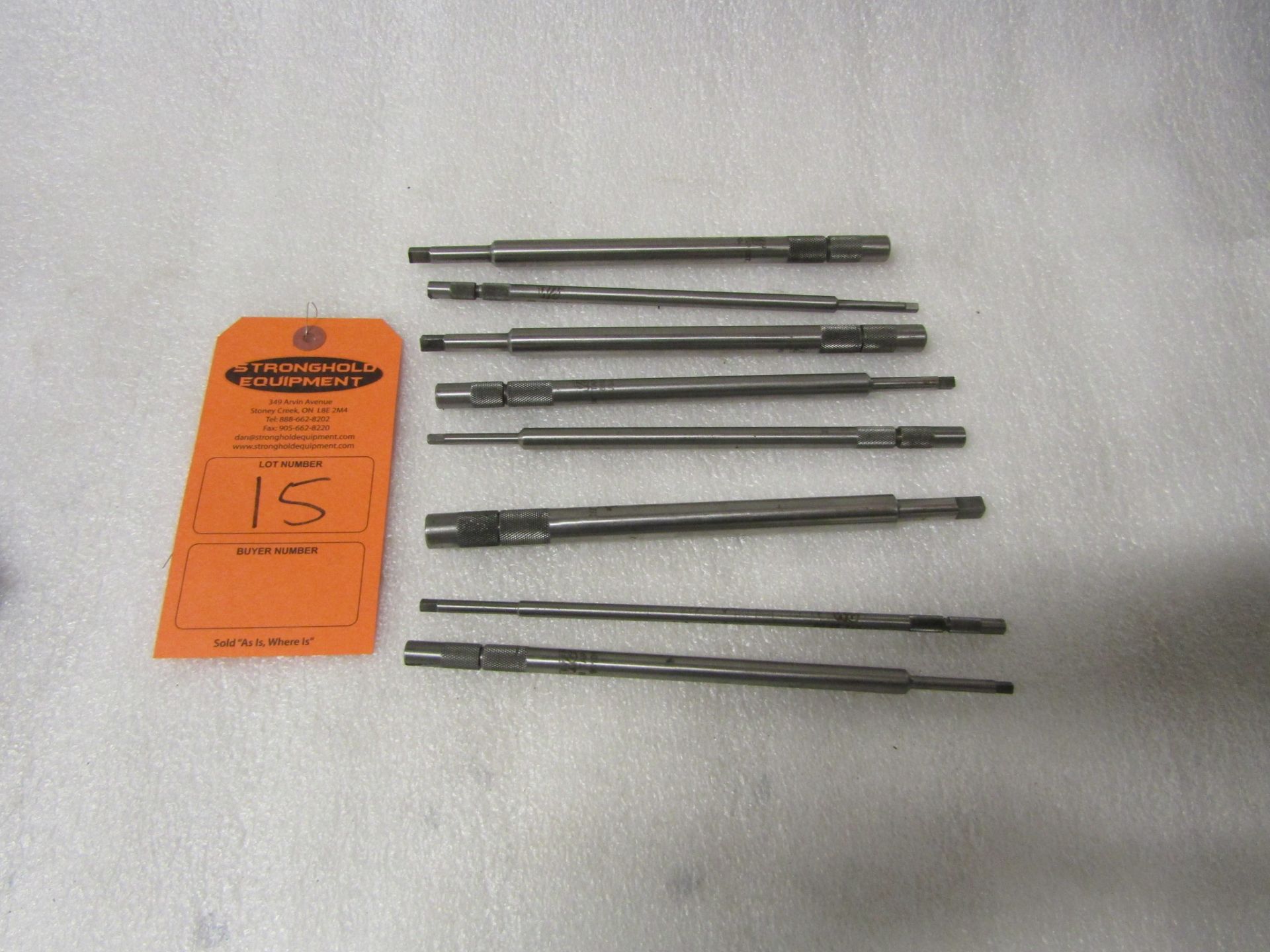 Lot of precision standards - calibration rods