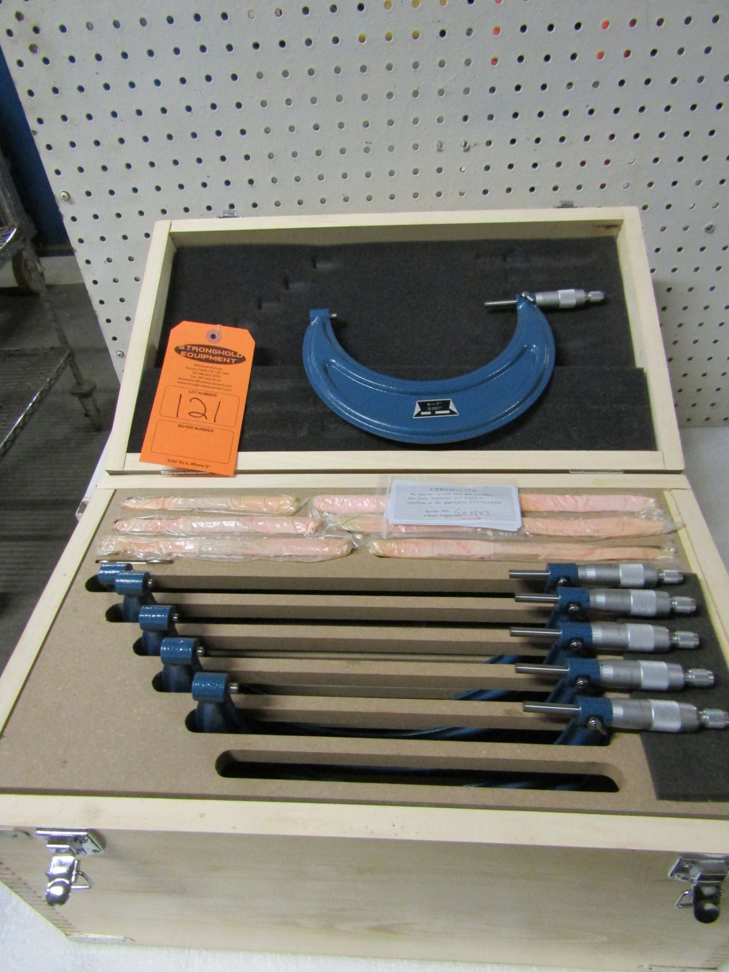 MINT 6-12" / 150-300mm Micrometer Set in case with standard calibration rods