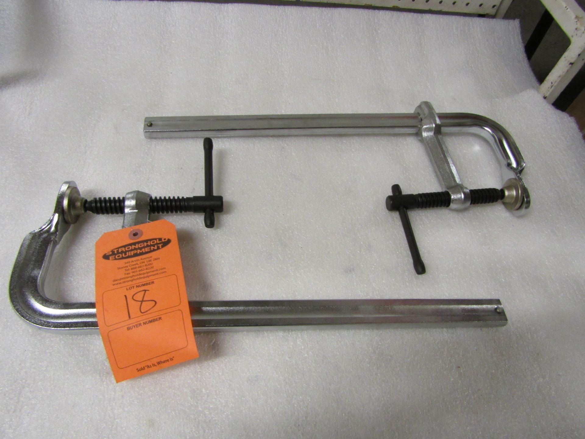 Lot of 2 MINT BESSEY style F-CLAMPS - UNUSED-NEW