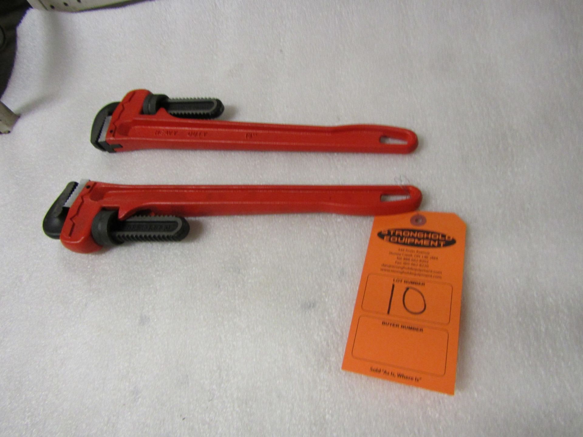 Lot of 2 Pipe Wrenches - brand new