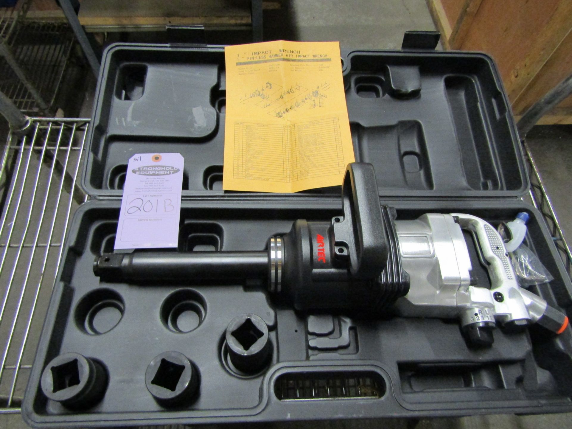 Airtec Extended Reach 1" Drive Air Impact Wrench - MINT UNUSED impact gun complete with sockets in - Image 2 of 2