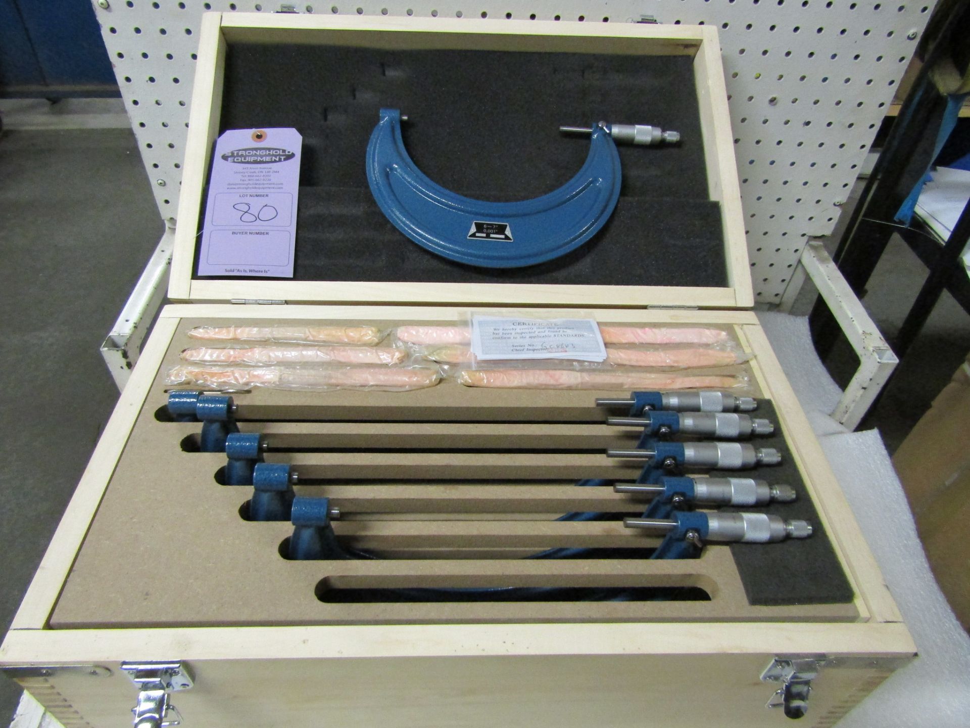 MINT 6-12" / 150-300mm Micrometer Set in case with standard calibration rods