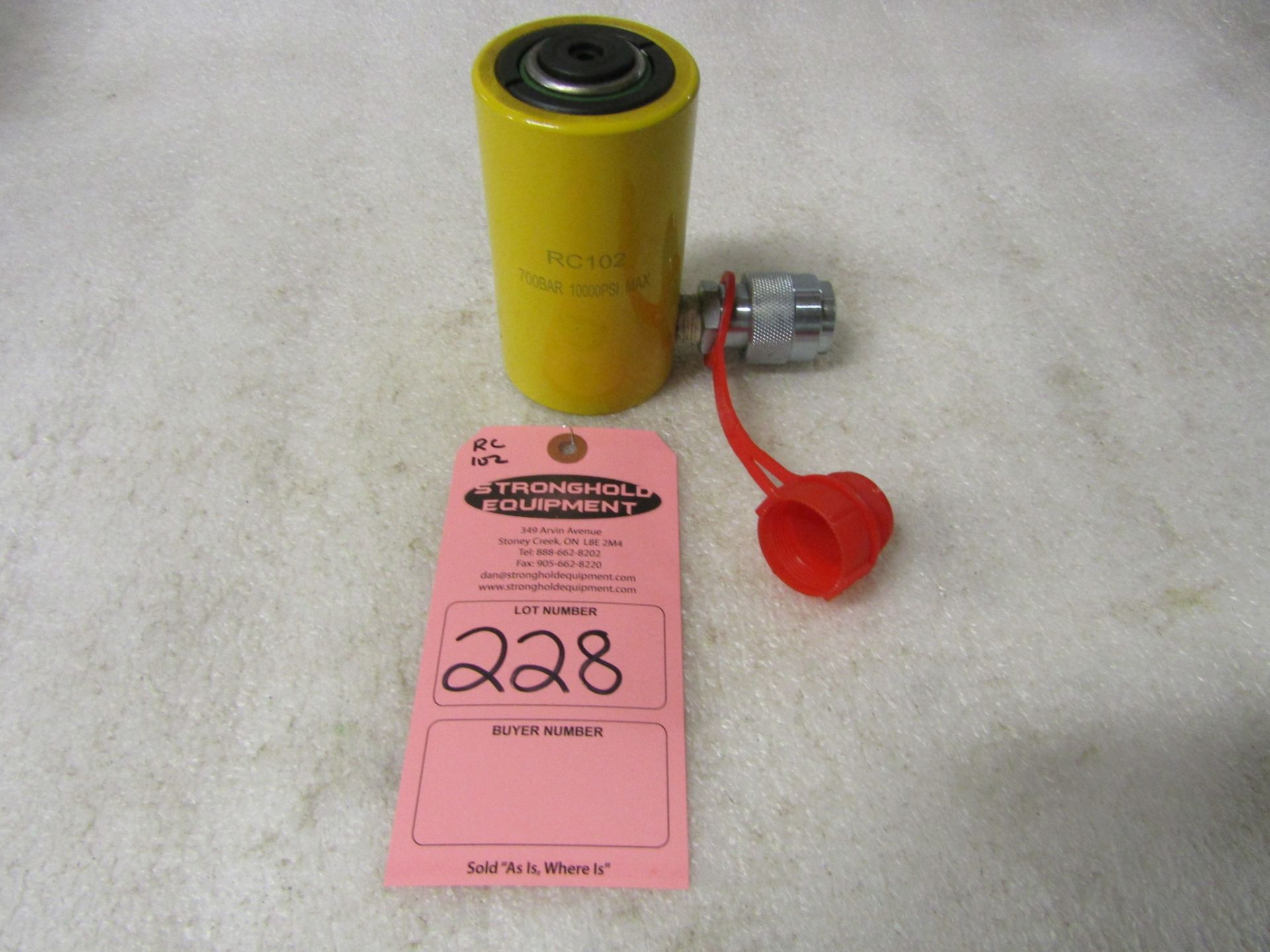 RC-102 MINT - 10 ton Hydraulic Jack with 2" stroke type cylinder