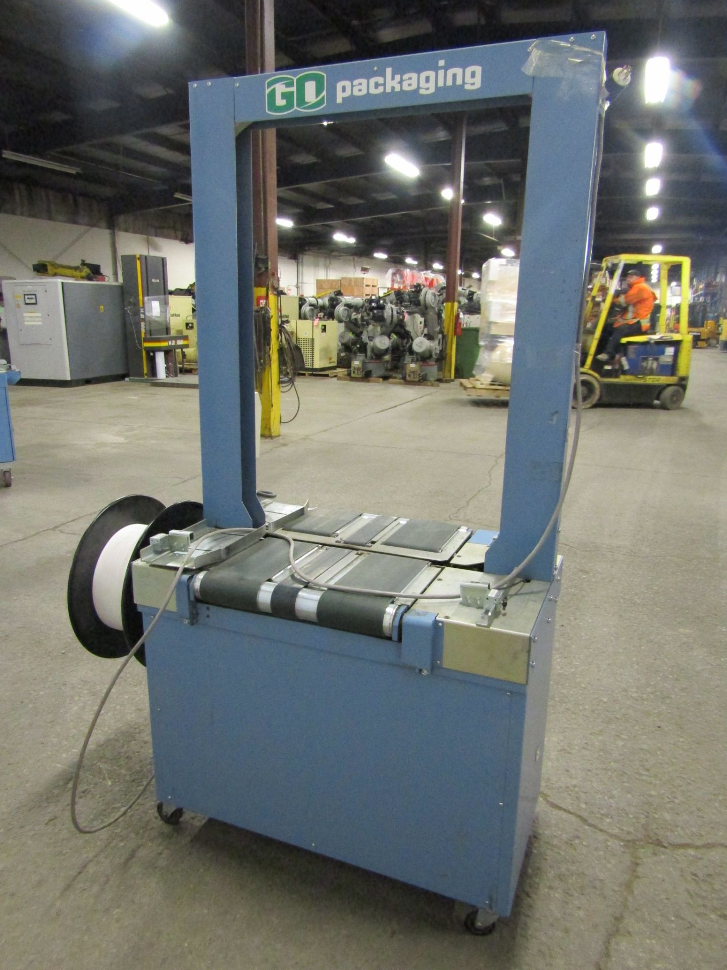 2013 Gerrard Oval Strapping - plastic strapping machine with powered conveyor - 24" x 50" height - Image 2 of 2