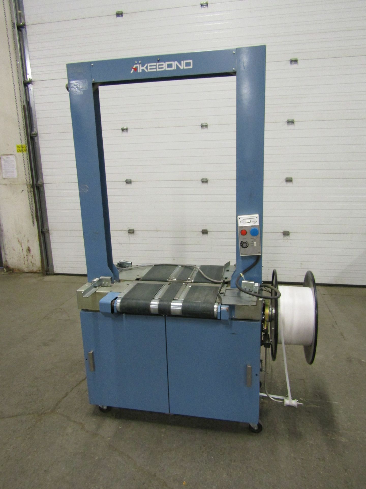 2013 Gerrard Oval Strapping - plastic strapping machine with powered conveyor - 24" x 50" height