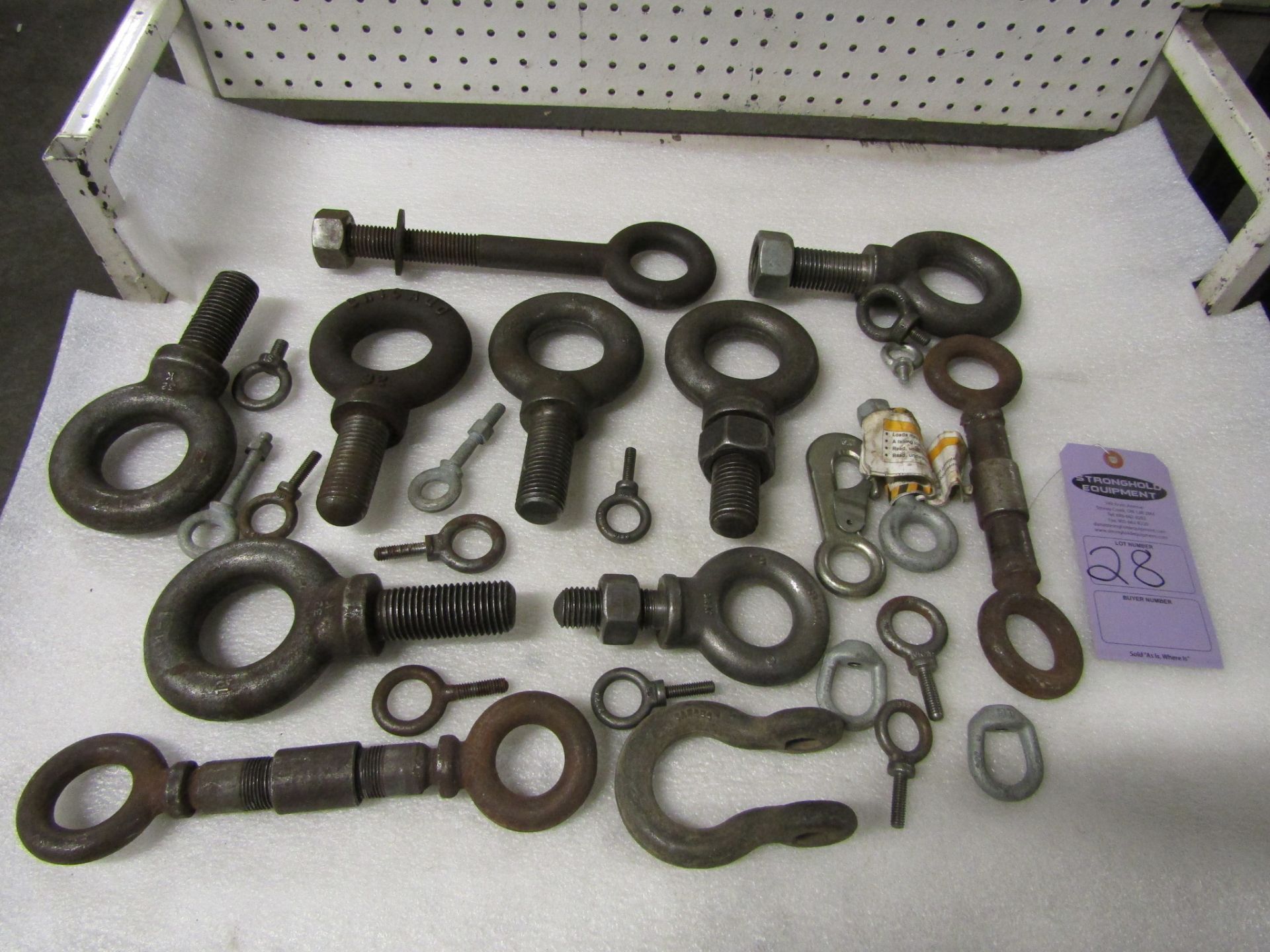 Lot of Heavy Duty Eye Bolts