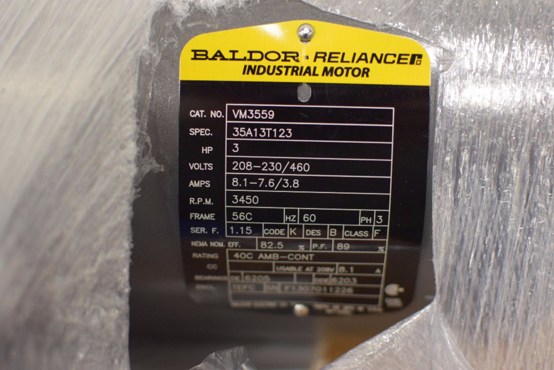 Baldor Reliance VM3559 AC Motor - Image 2 of 2