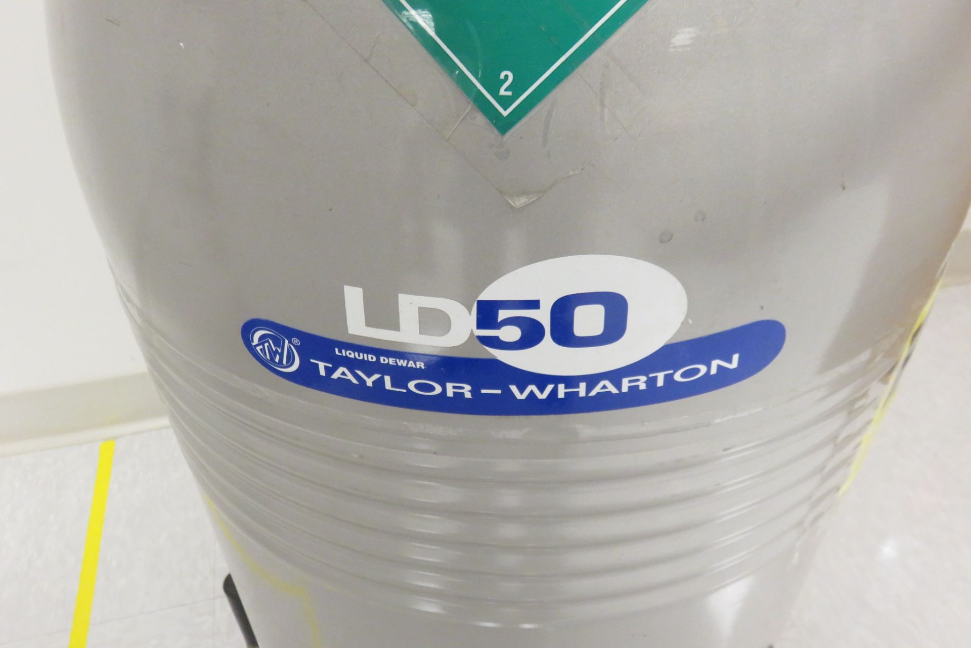 Taylor-Wharton Liquid Nitrogen Dewar with mobile stand - Image 3 of 3