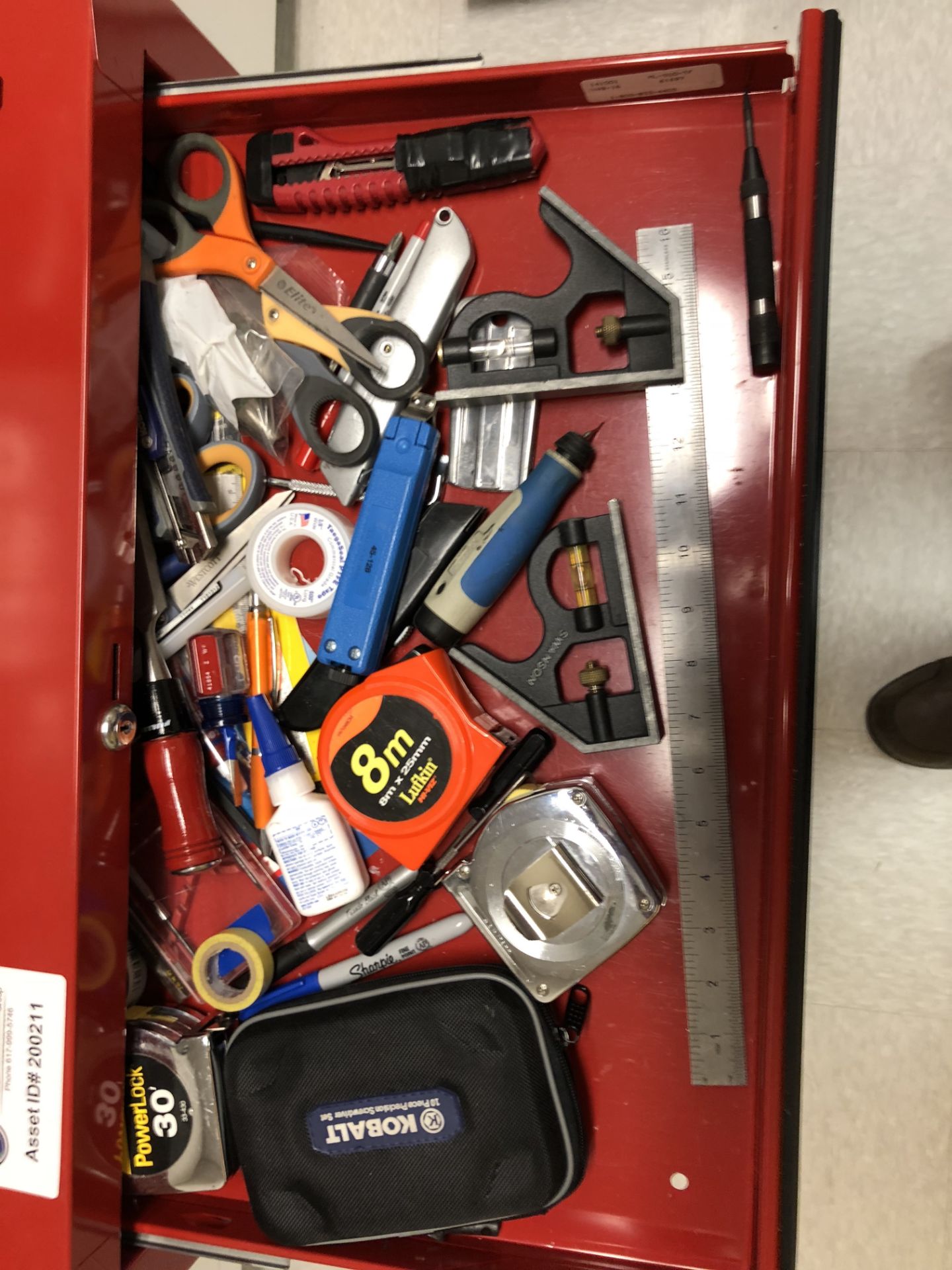 Tool box plus assorted tools - Image 3 of 8