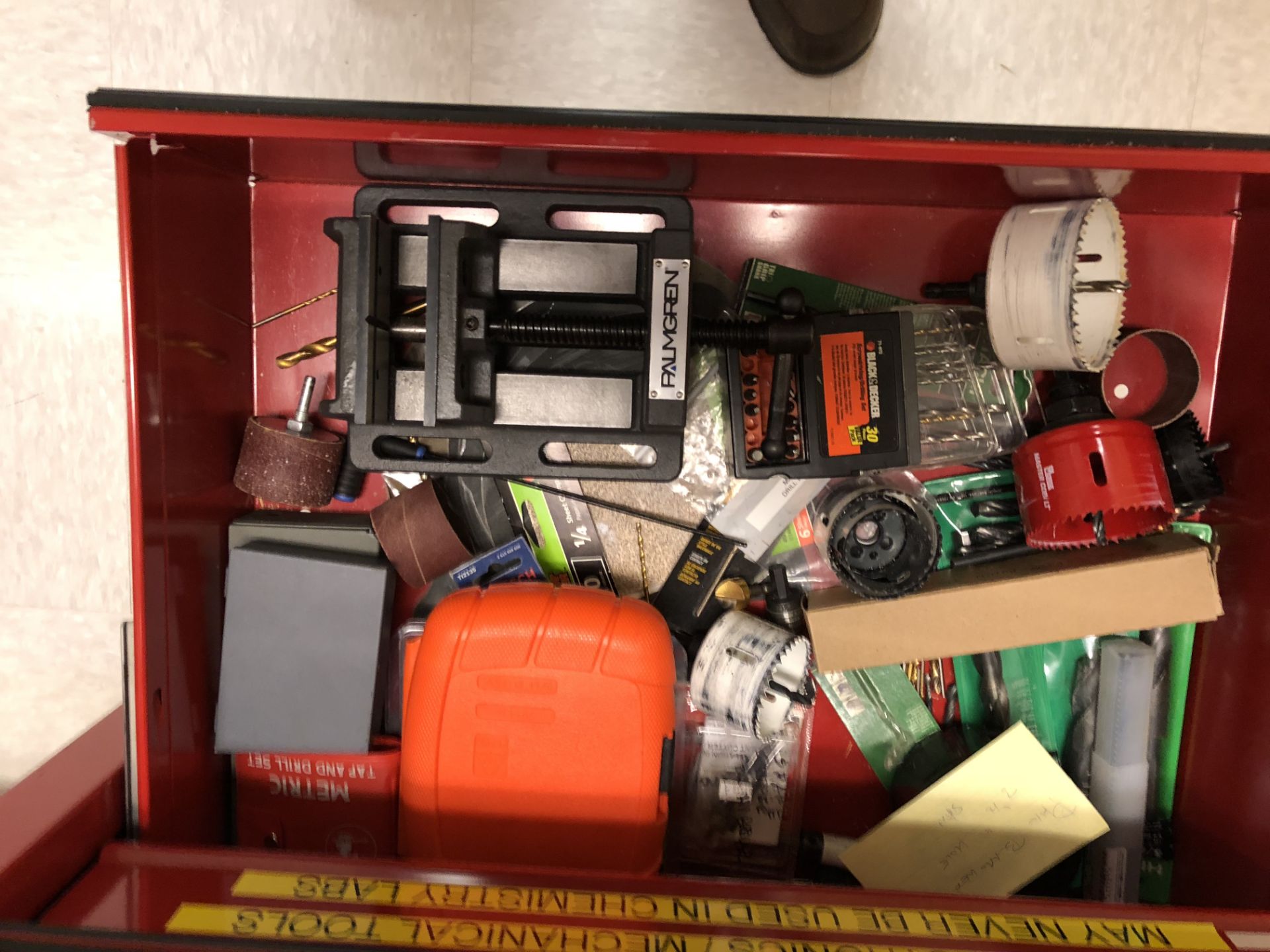 Tool box plus assorted tools - Image 7 of 8