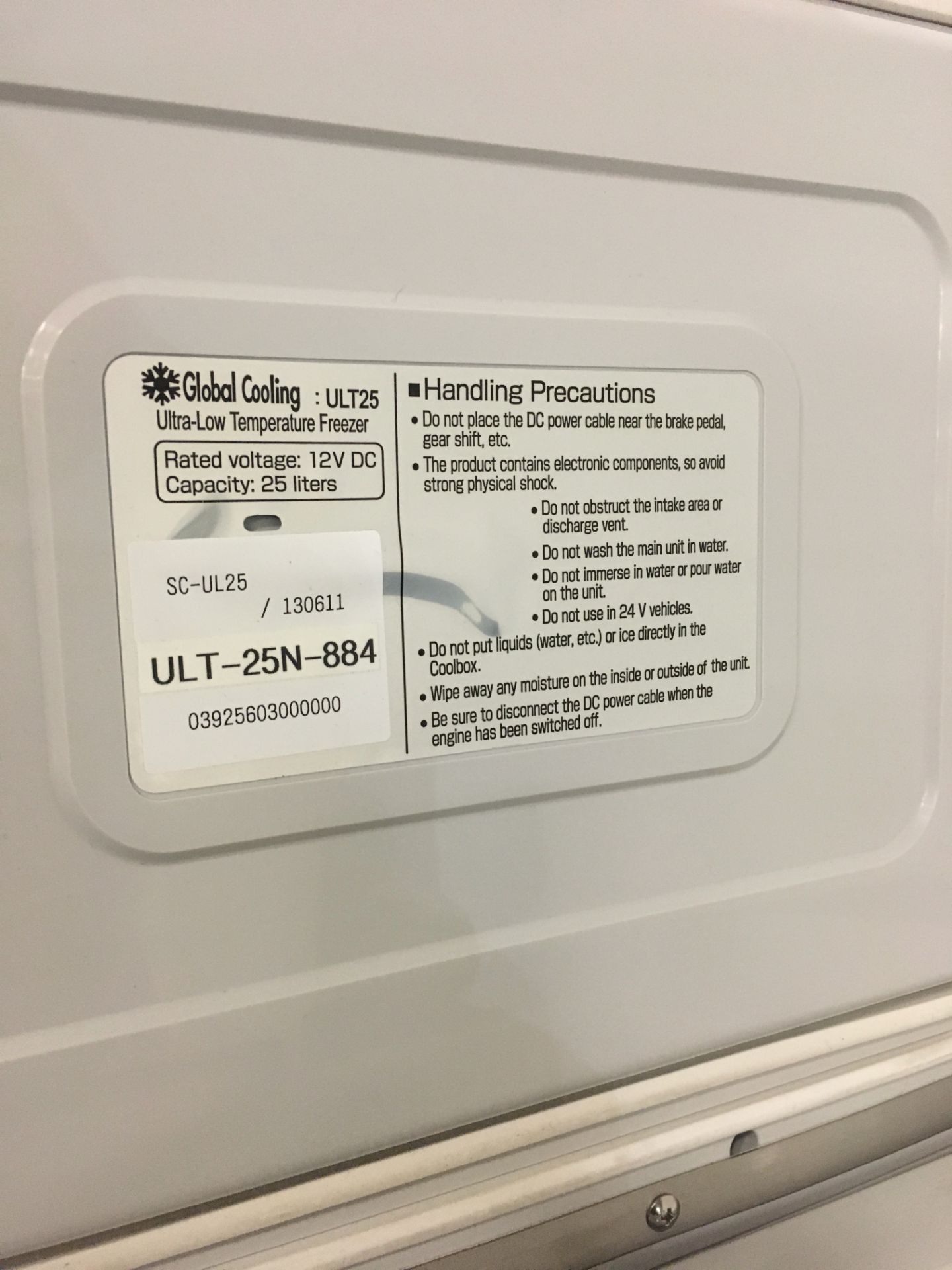 Stirling Ultracold Shuttle ULT:25N -86C Portable Ultra-Low Temperature Freezer - Image 2 of 3