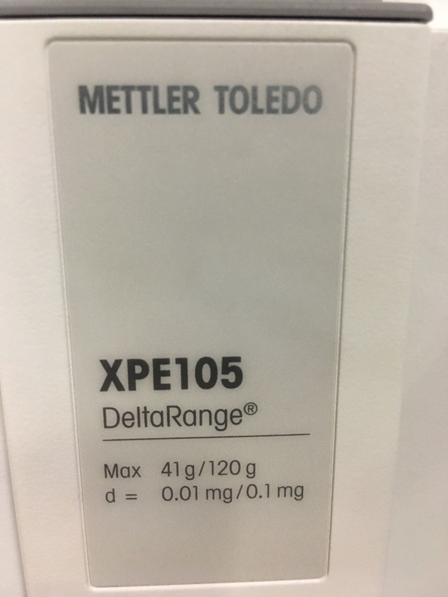 Mettler Toledo XPE105DR Digital Precision Balance - Image 3 of 3