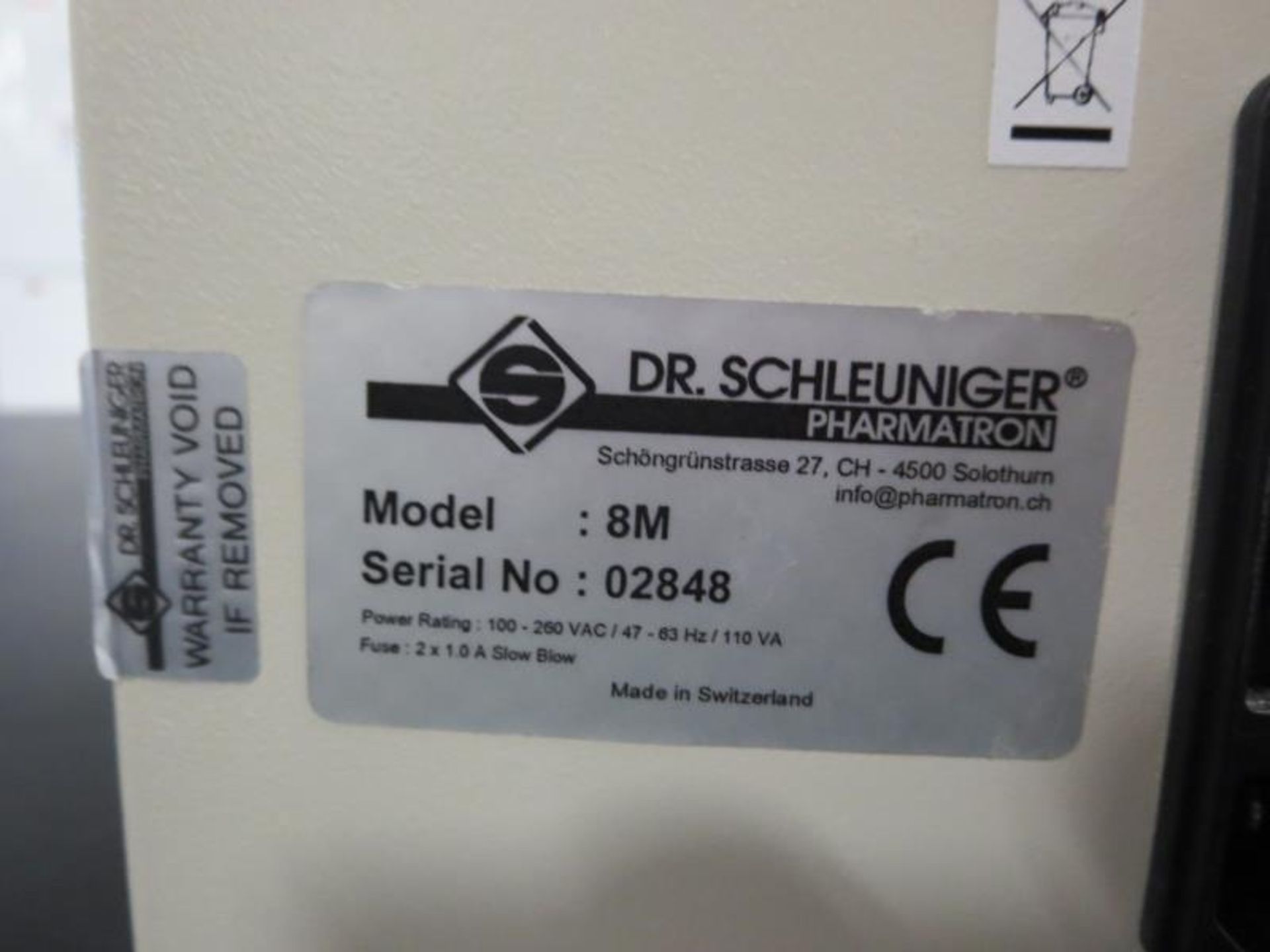 Dr Schleuniger Pharmatron Tablet Tester 8M Tablet Hardness Tester - Image 2 of 2