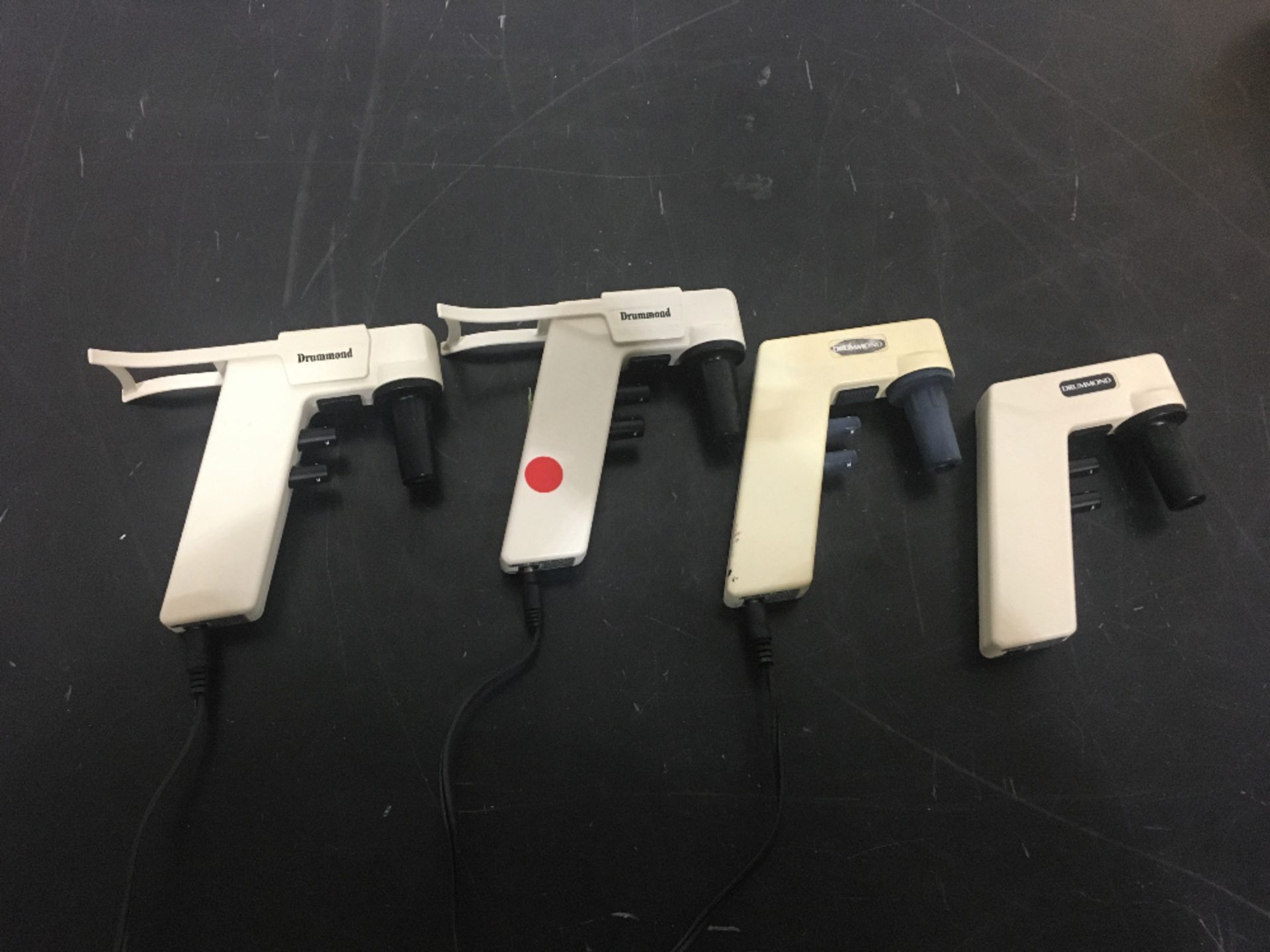 Lot of (4) Drummond Single Channel Pipettes