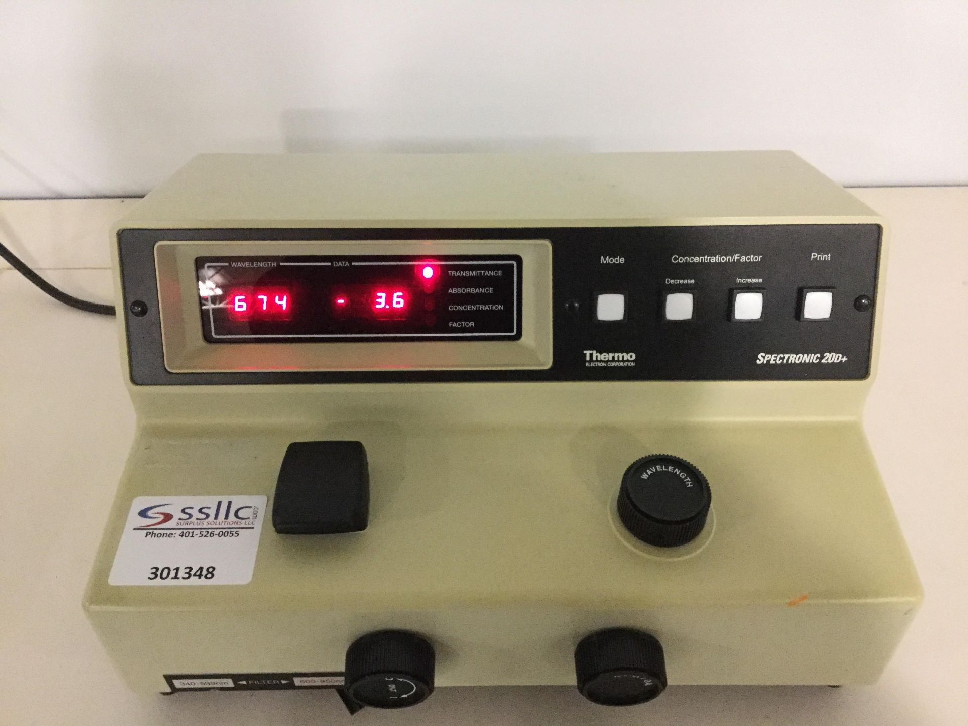 Thermo Electron Corp. 333183 Digital Spectrophotometer