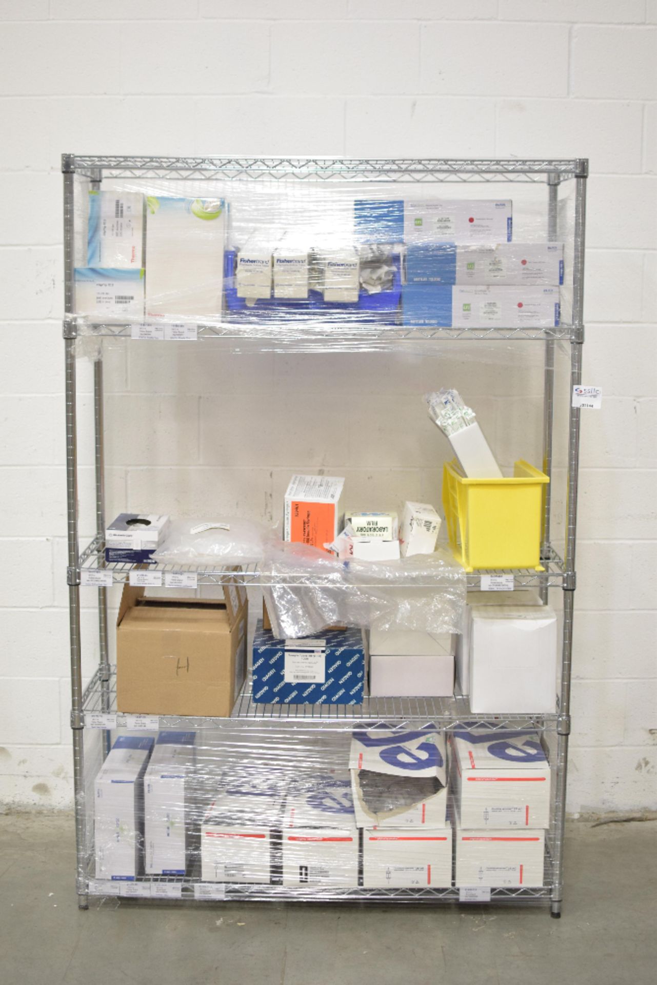 Lot of Lab Consumables with Metro Rack