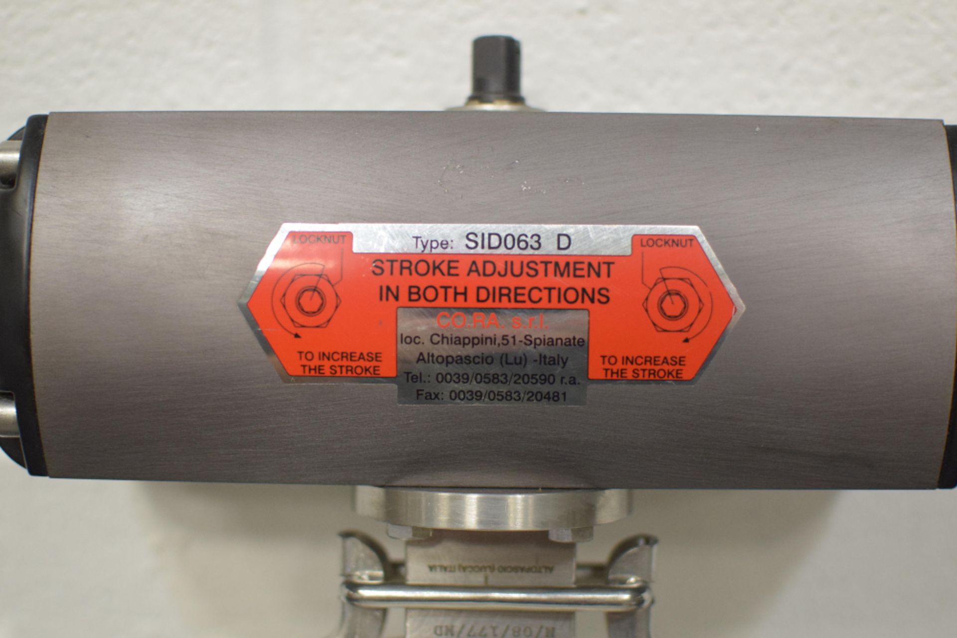 Cora SID063D Butterfly Valve - Image 2 of 5