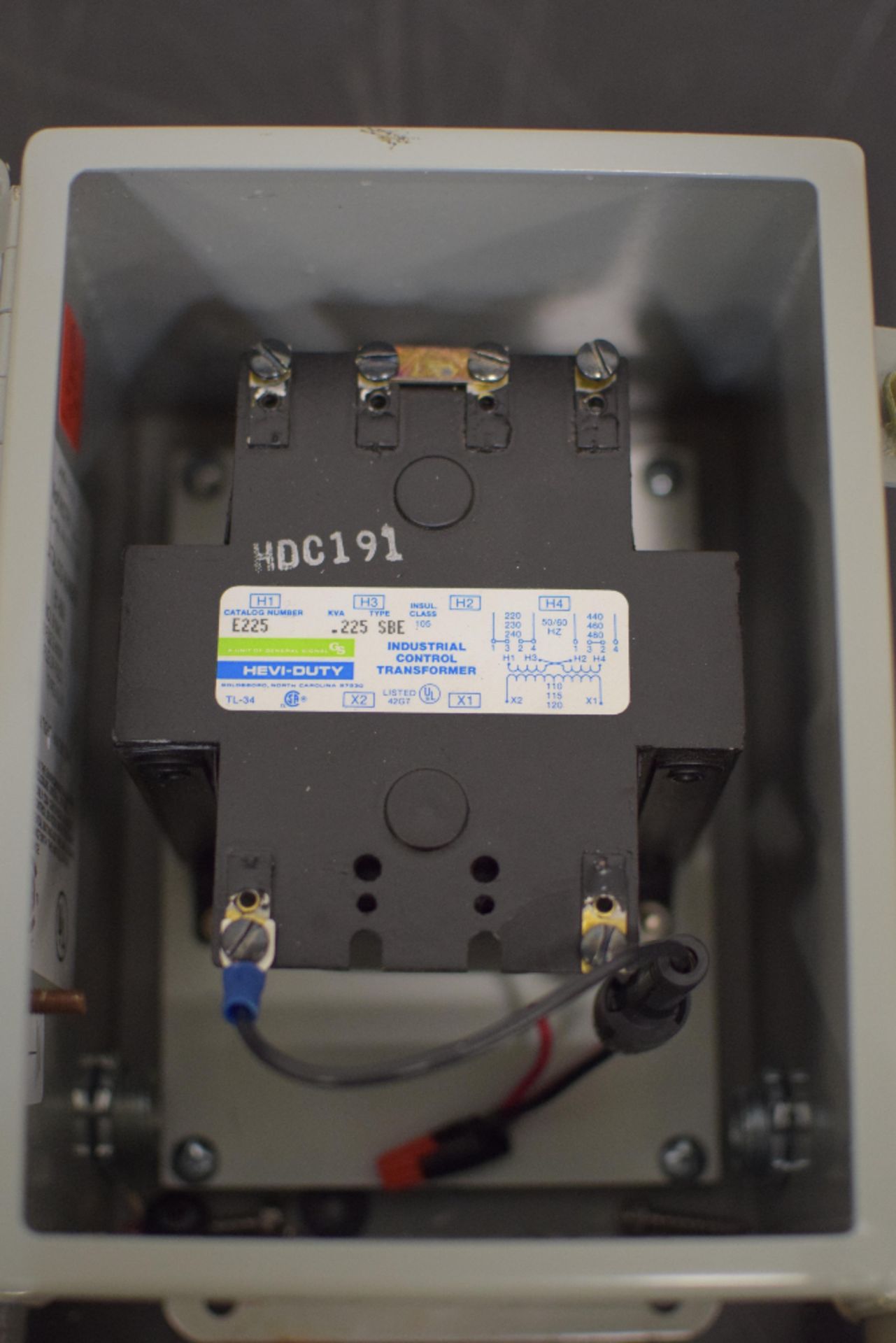 HEVI-DUTY E225 Industrial Conrtol Transformer - Image 2 of 3