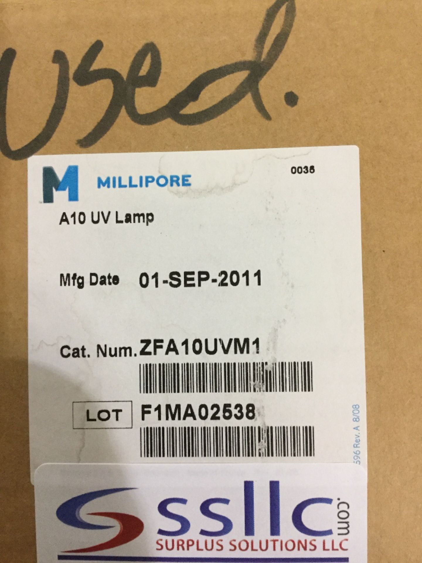 Millipore A10 UV Lamp - Image 2 of 2