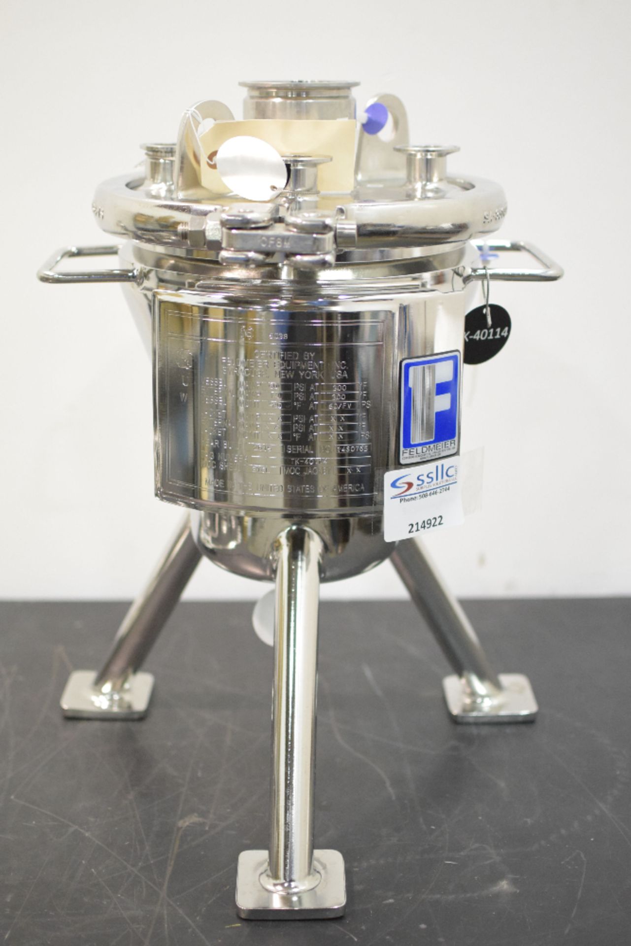 Feldmeier 5 liter Pressue Vessel - Image 3 of 5