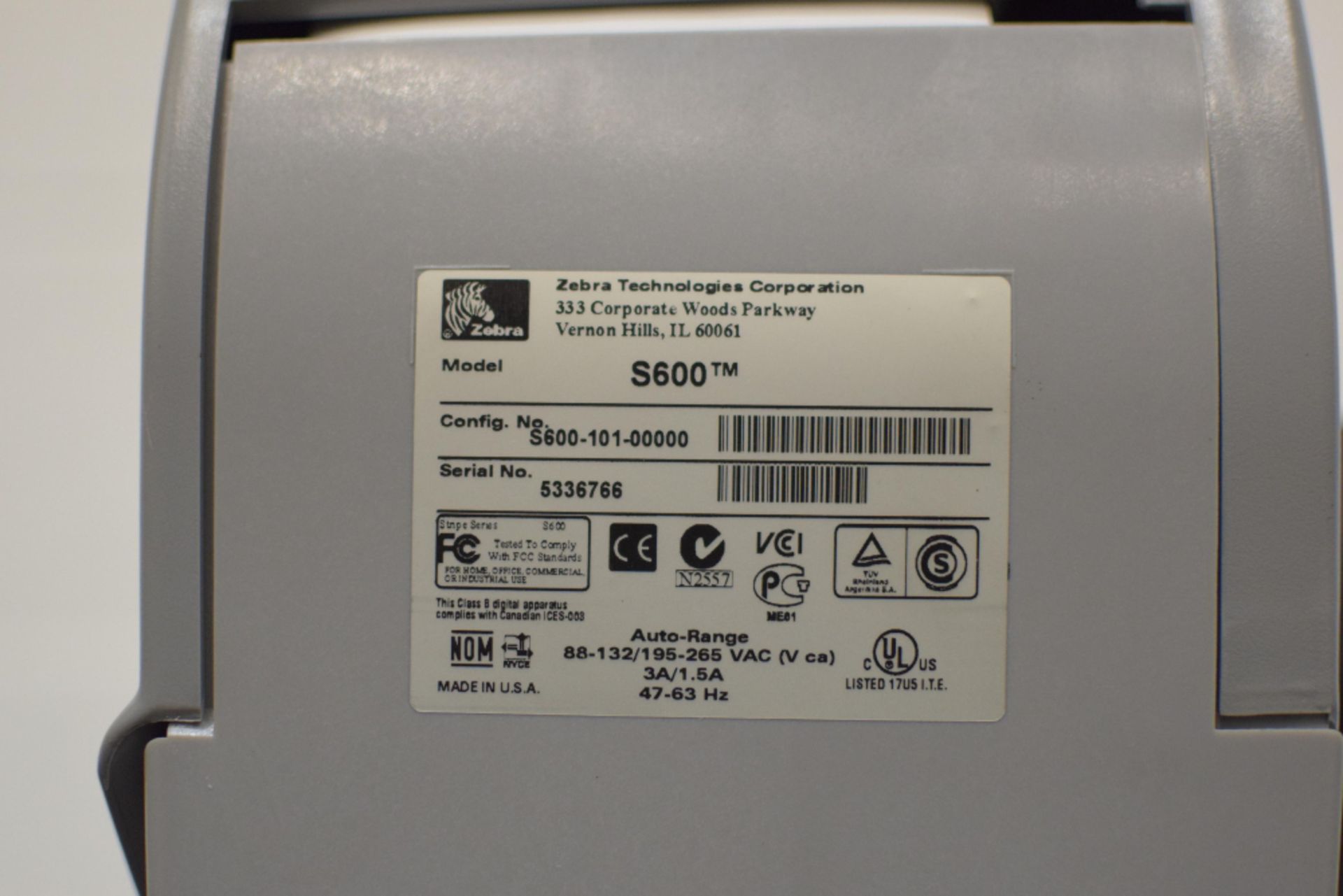 Zebra S600 Printer - Image 4 of 4