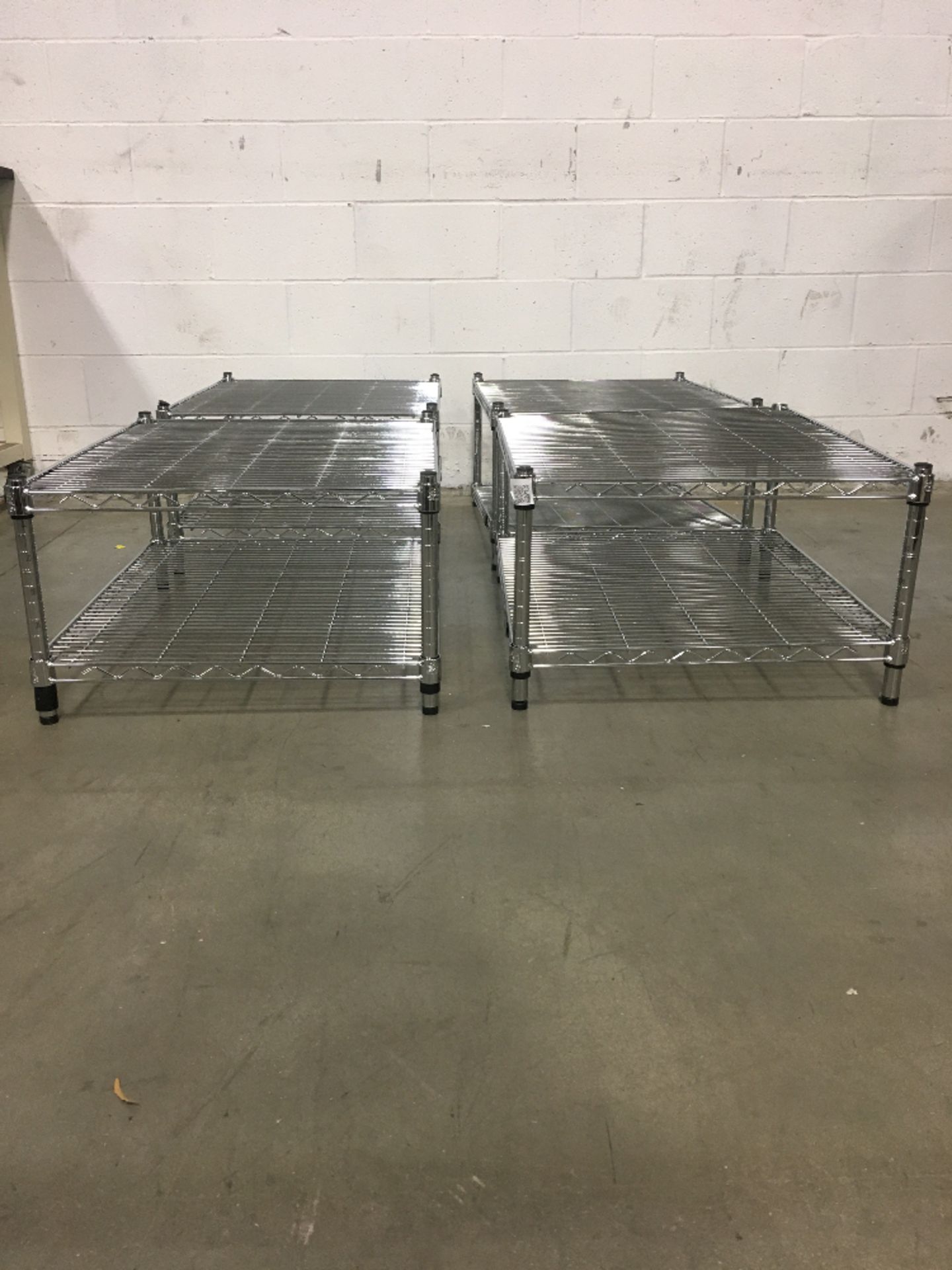 Lot of (4) 2 Shelf Metro Racks - Image 2 of 3