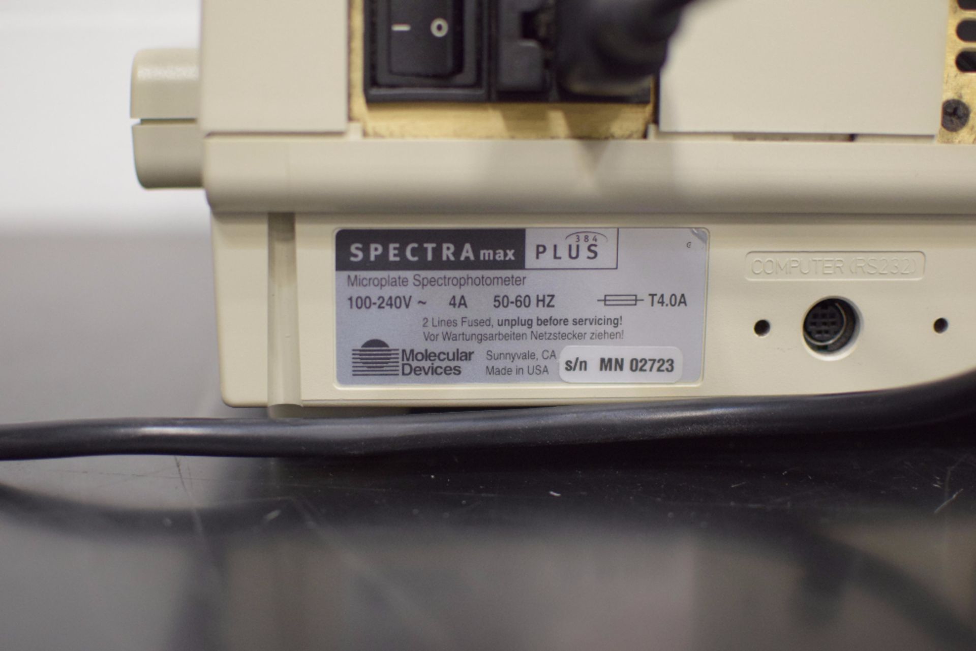 Molecular Devices SpectraMax Plus 384 Microplate Reader - Image 6 of 7