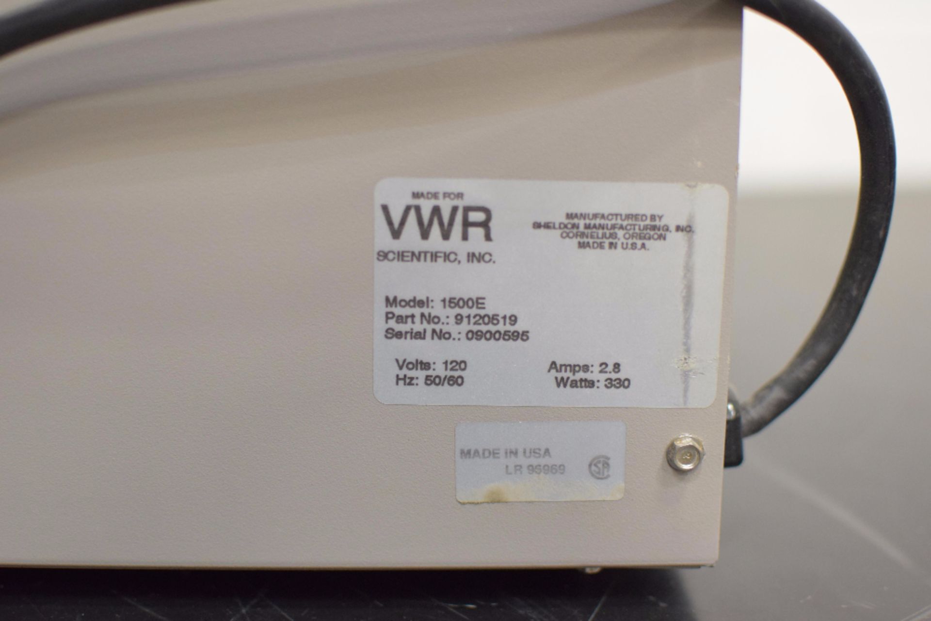 VWR Model 1500E Benchtop Incubator - Image 5 of 5