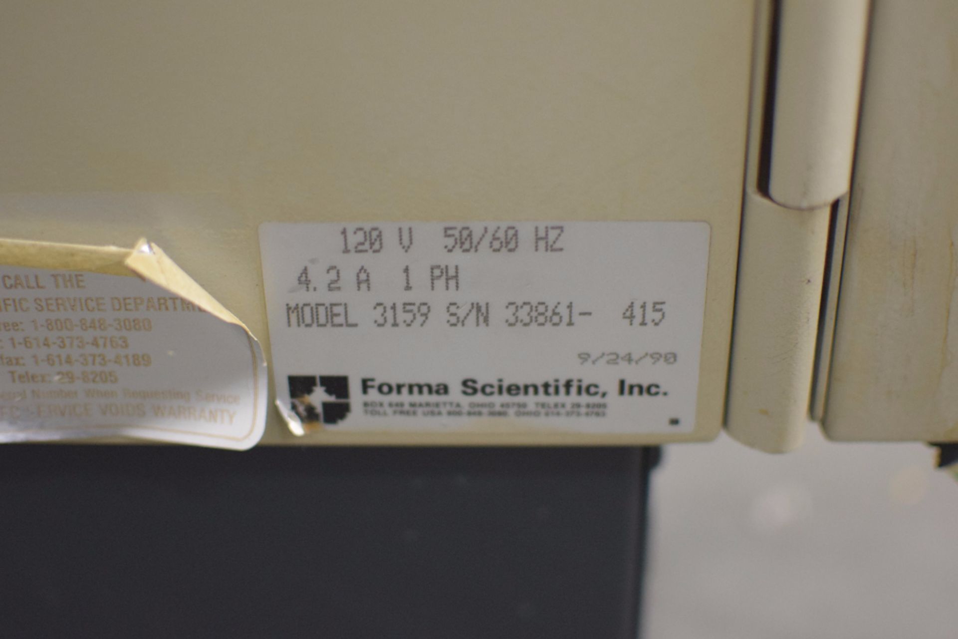Forma Scientific Model 3159 Water Jacketed Incubator - Image 4 of 4