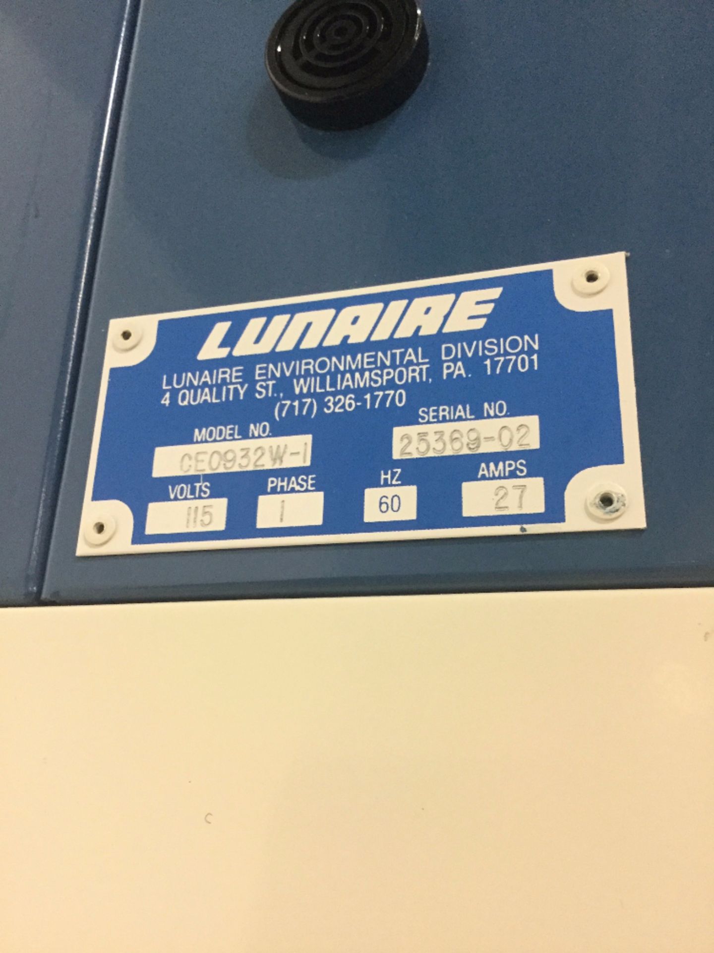 Lunaire CE0932W-1 Environmental Chamber - Image 2 of 4