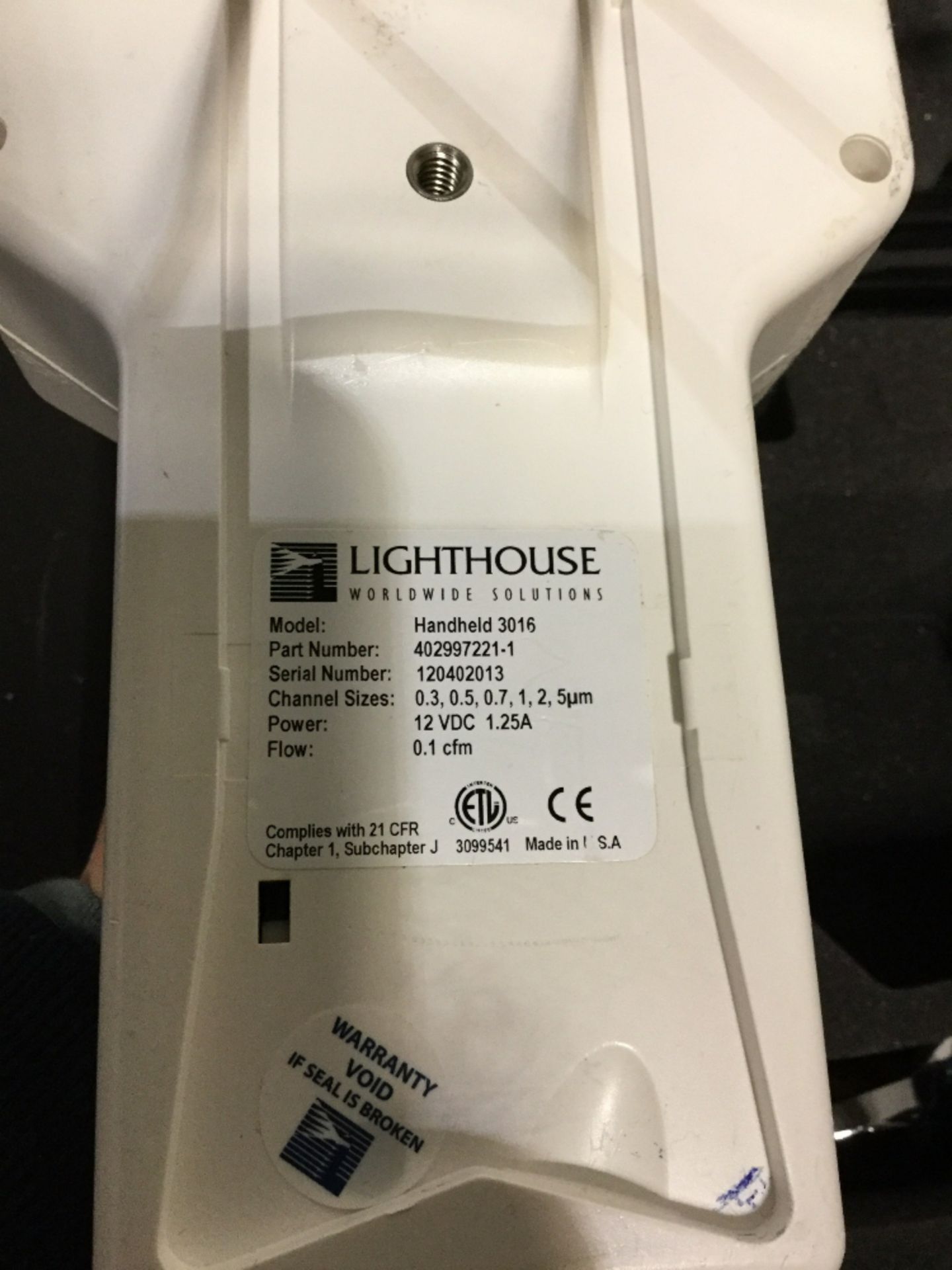 Lighthouse Worldwide Solutions Handheld Particle Counter - Image 2 of 3