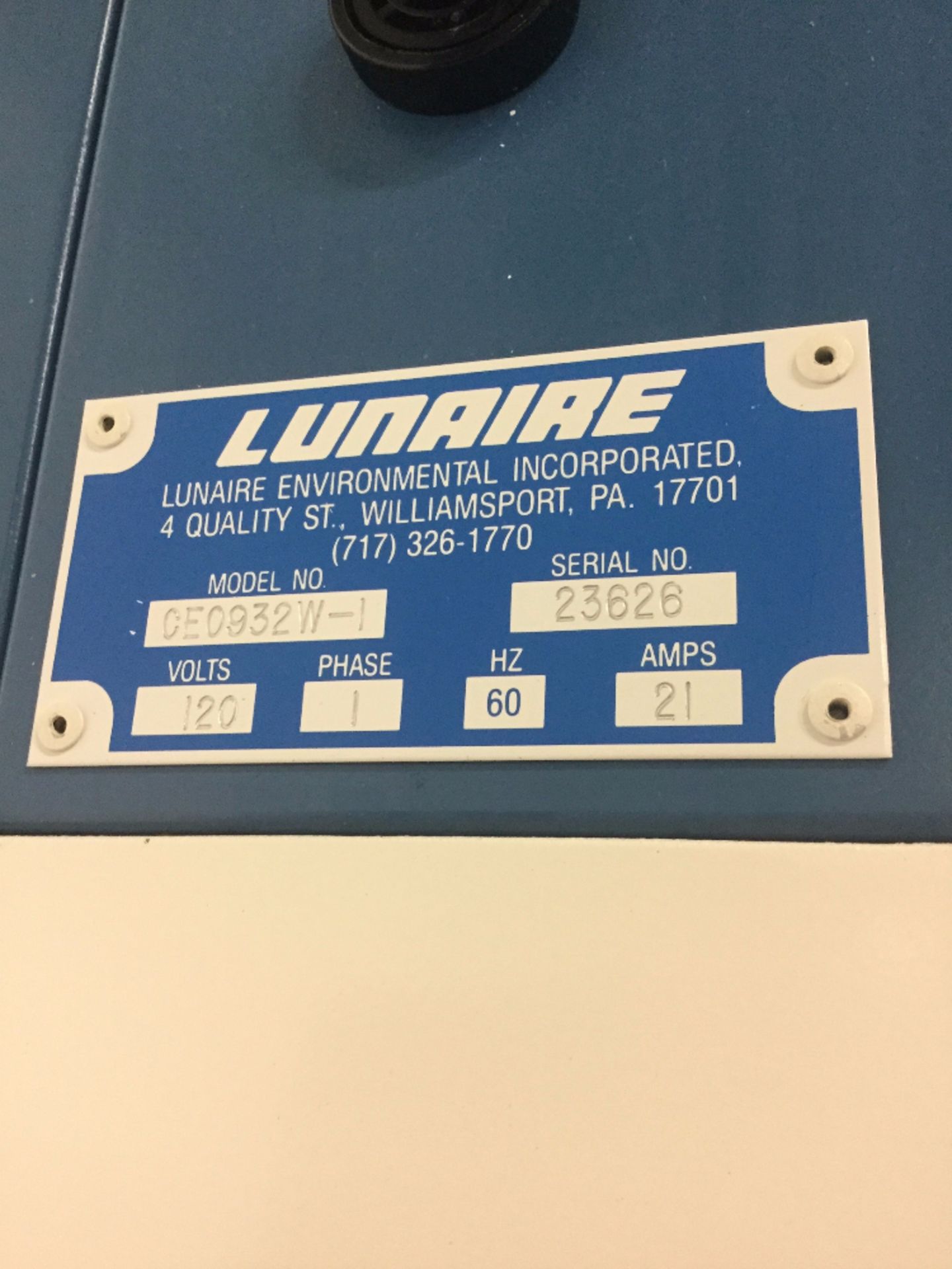 Lunaire CE0932W-1 Environmental Chamber - Image 2 of 4