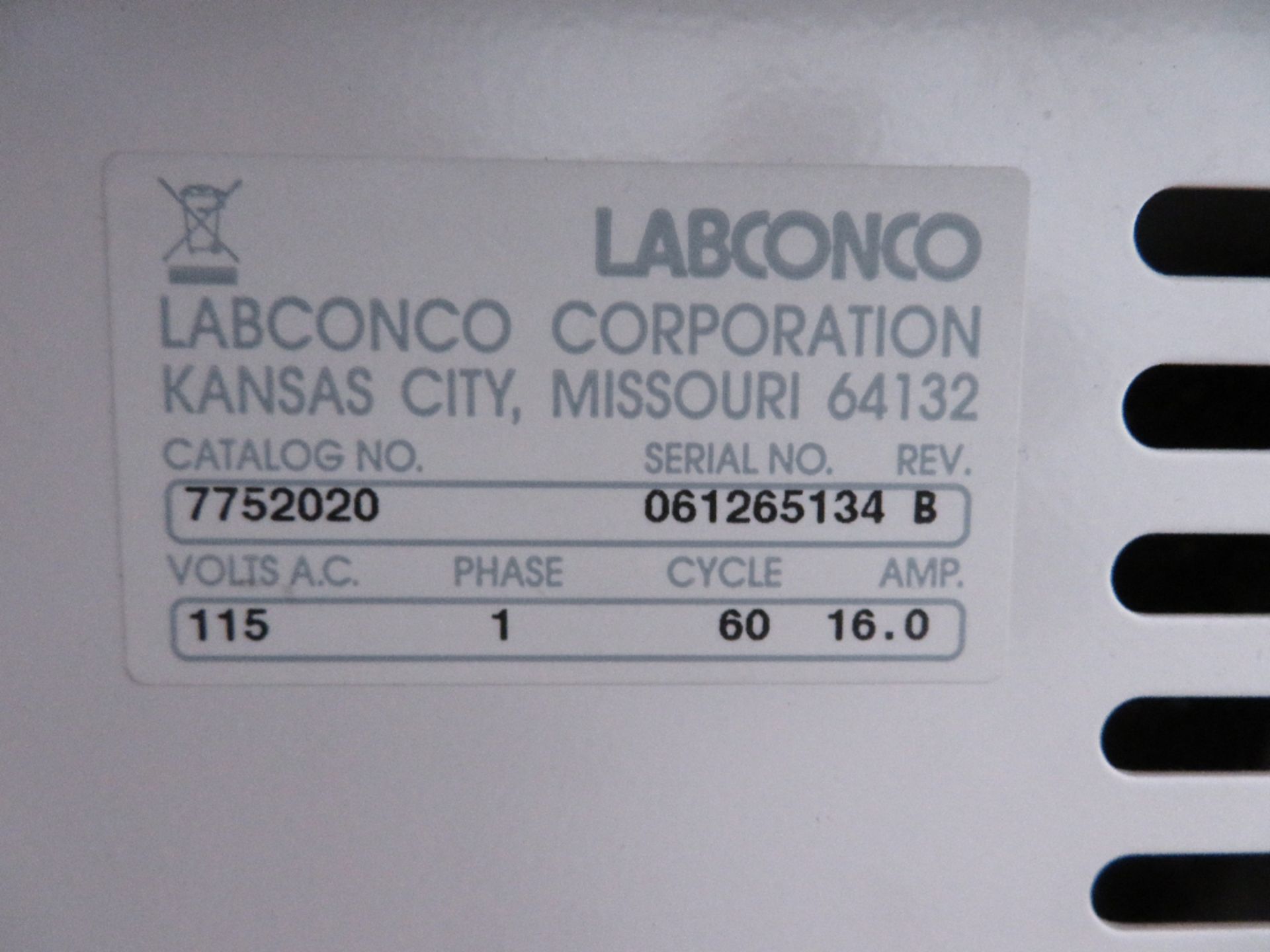 Labconco Freezone 6 Freeze Dryer - Image 7 of 7